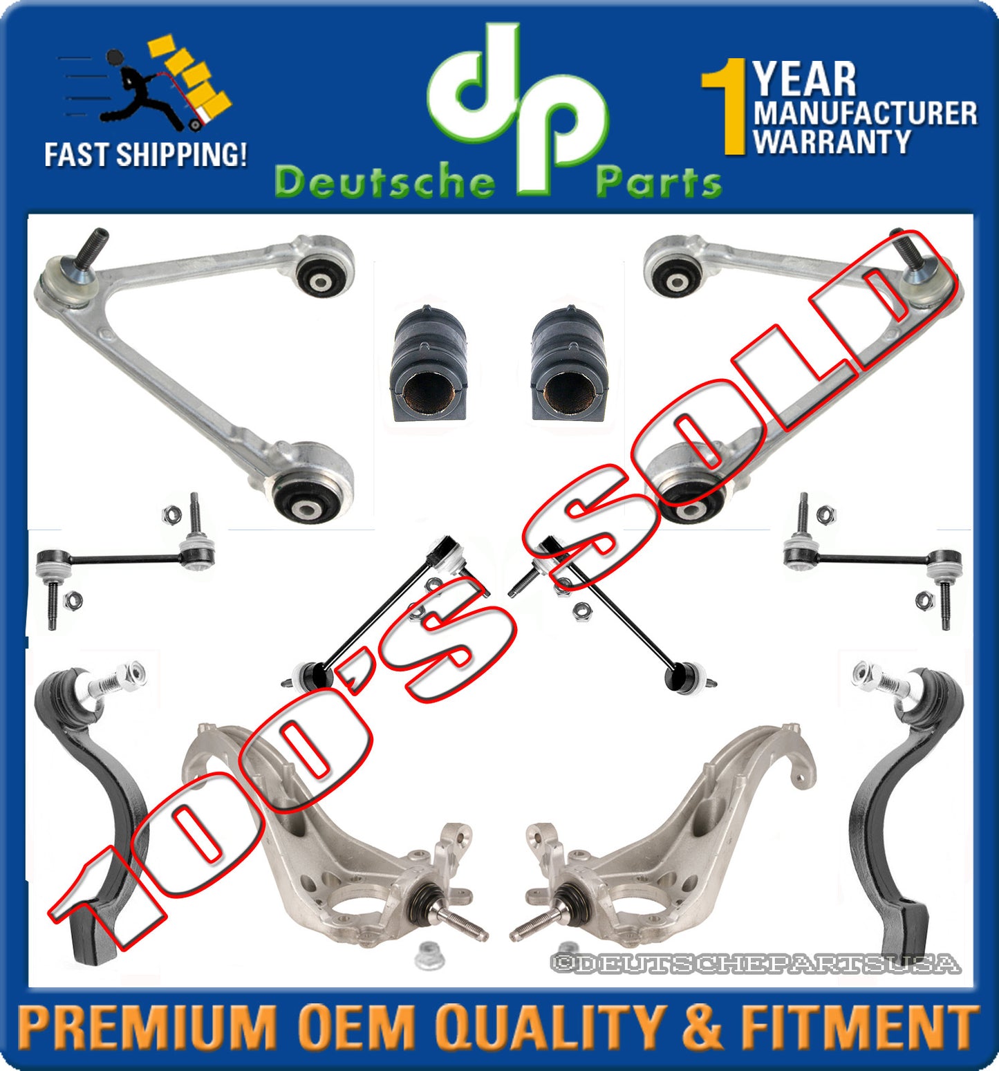 JAGUAR S TYPE V6 V8 CONTROL ARM ARMS BALL JOINT TIE ROD SWAY BAR SUSPENSION KIT