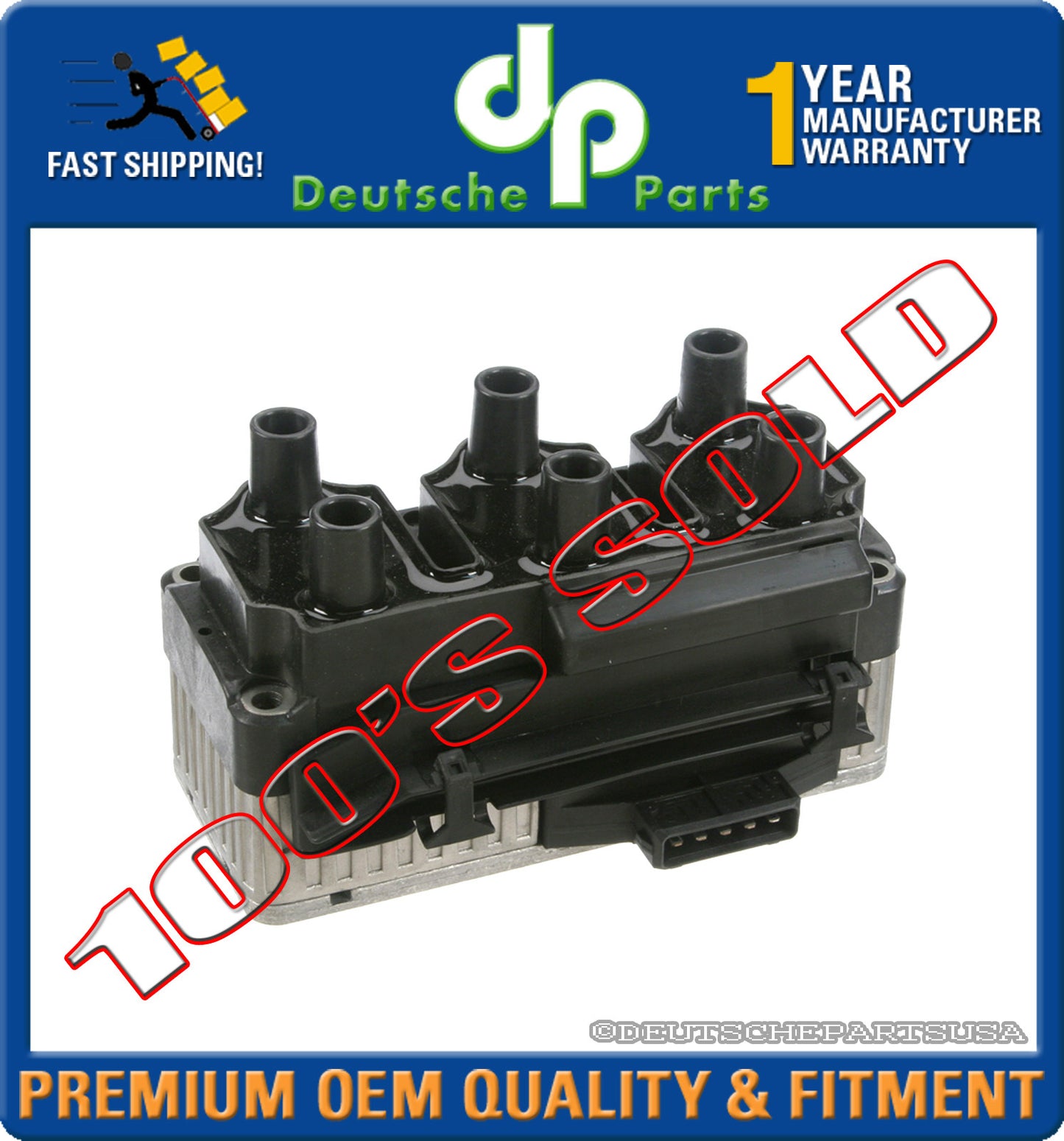 GOLF GTI JETTA PASSAT CORRADO V6 2.8 IGNITION COIL PACK 021 905 106 / 021905106