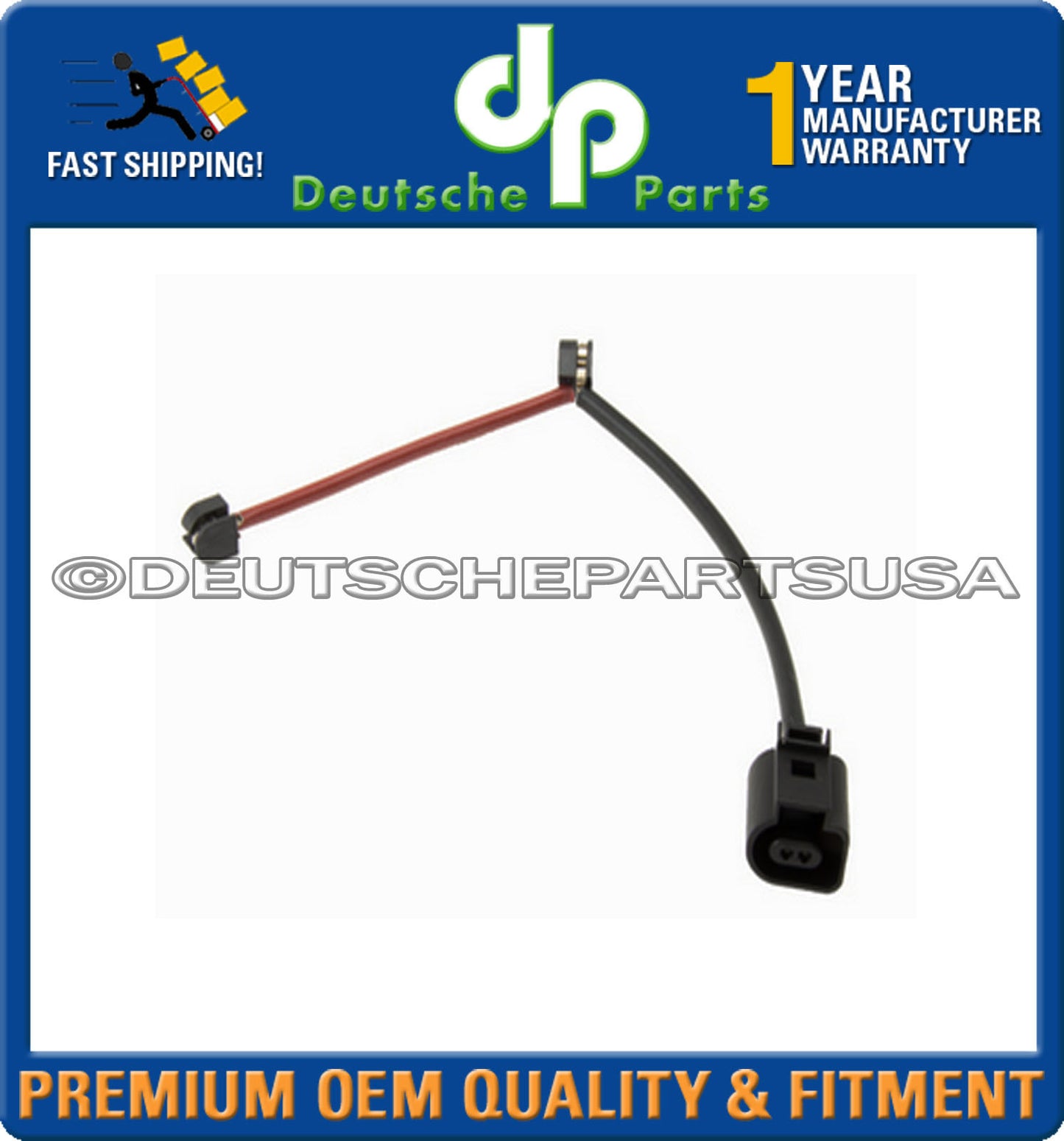 Porsche Boxster Cayman 13-14 Rear Brake Pad Sensor Left or Right 981 609 163 00