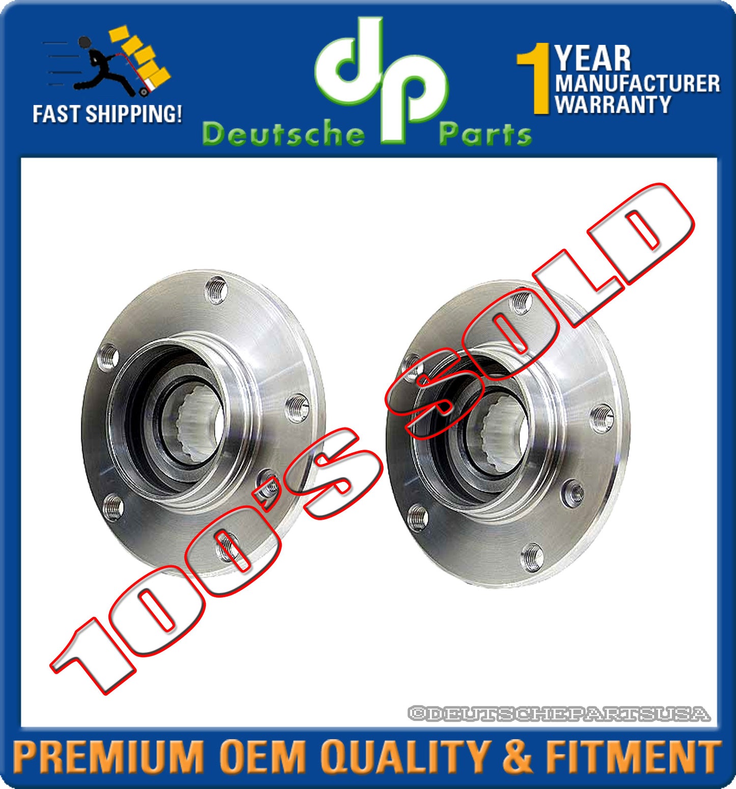 Front Wheel Bearing Bearings Hub Hubs for BMW E32 E34 E31 31 22 1 139 345 L + R