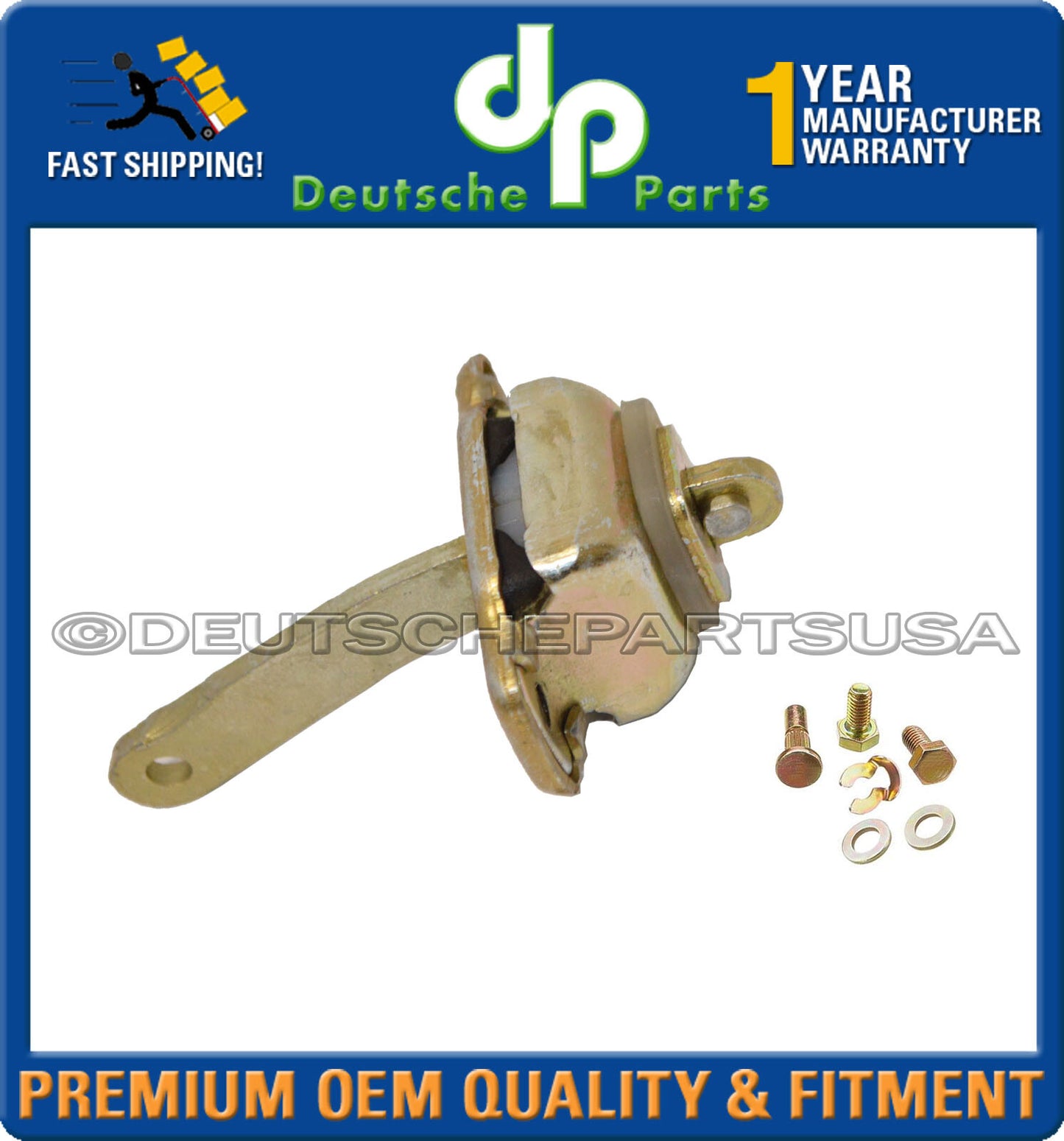 PORSCHE 944 924 968 DOOR STOP STOPPER CHECK STRAP LATCH Repair Plate KIT SET 6