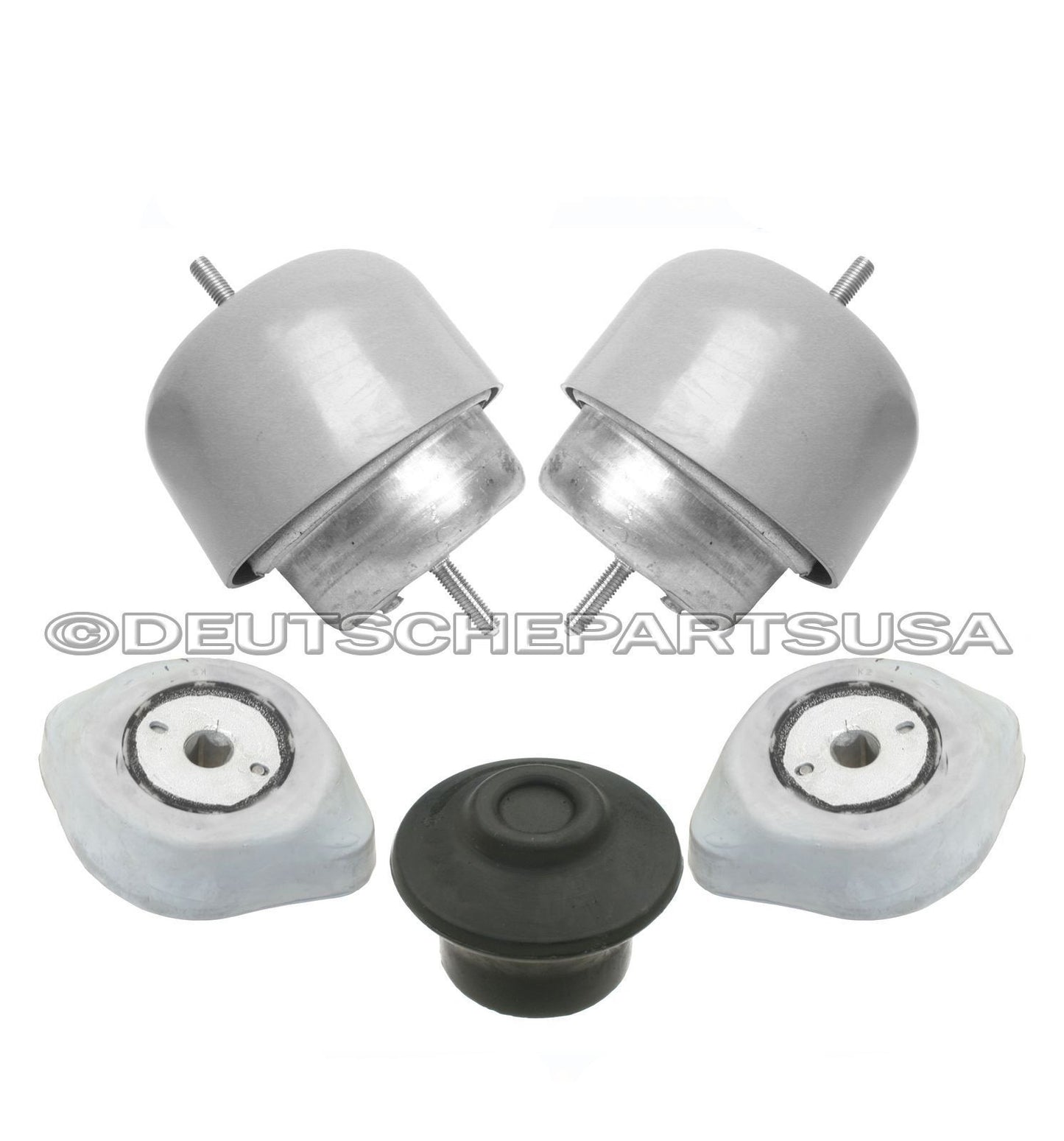 AUDI A6 ALLROAD ENGINE MOTOR + MANUAL TRANSMISSION + SNUB MOUNT MOUNTS L+R SET 5