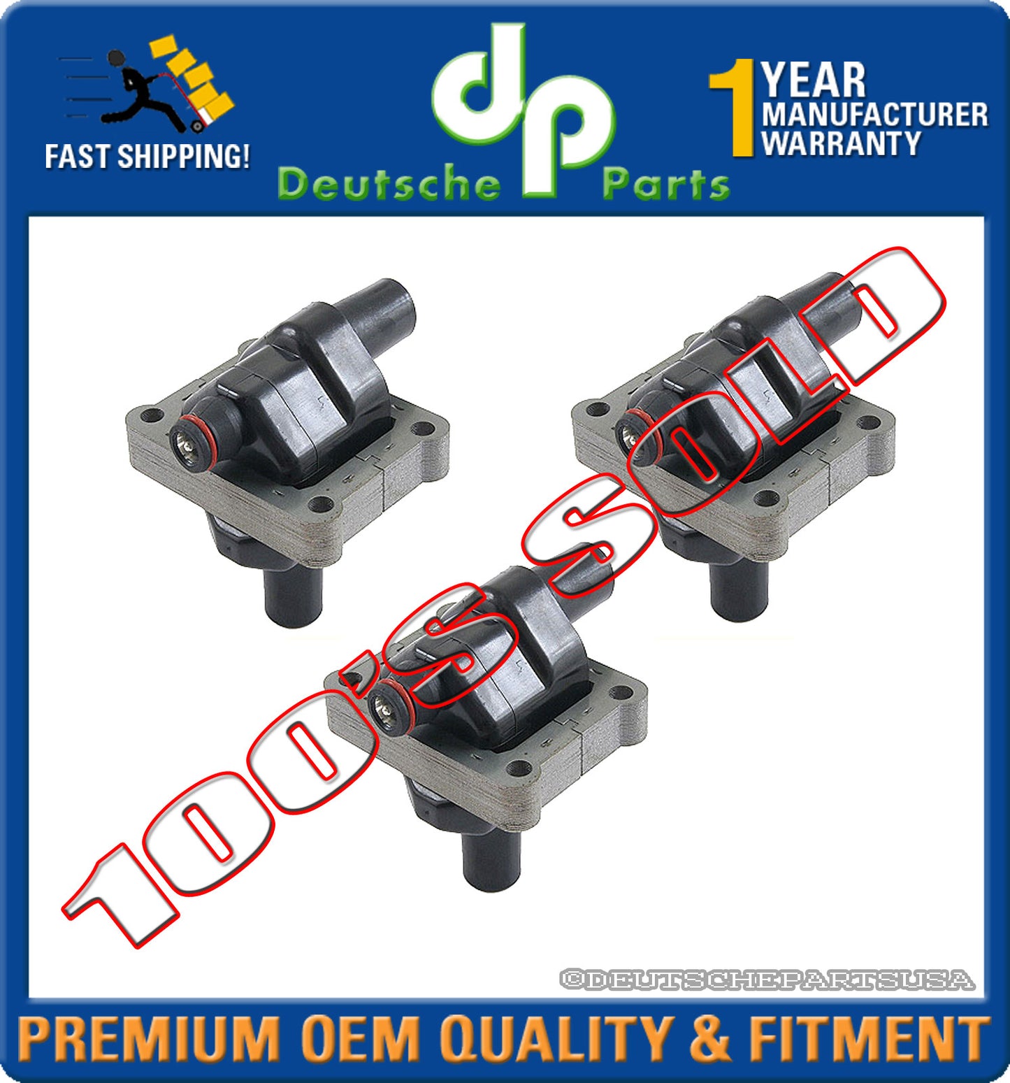 NEW MERCEDES W124 W140 W202 W210 R170 E C S SLK CLASS IGNITION COIL COILS SET 3