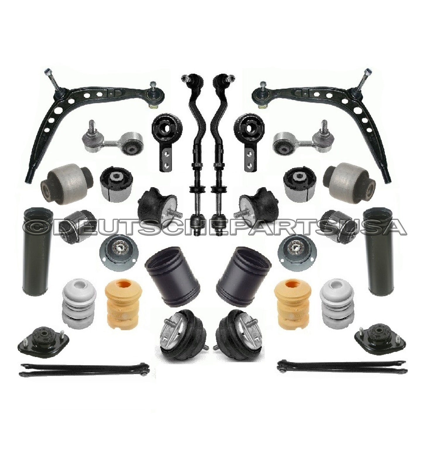FRONT REAR CONTROL ARMS BALL JOINT JOINTS STRUT MOTOR MOUNTS for BMW E36 325i IS