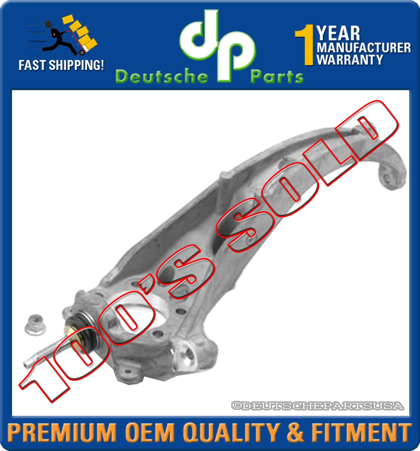 JAGUAR S-TYPE FRONT RIGHT LOWER CONTROL ARM BALL JOINT STEERING KNUCKLE XR852807