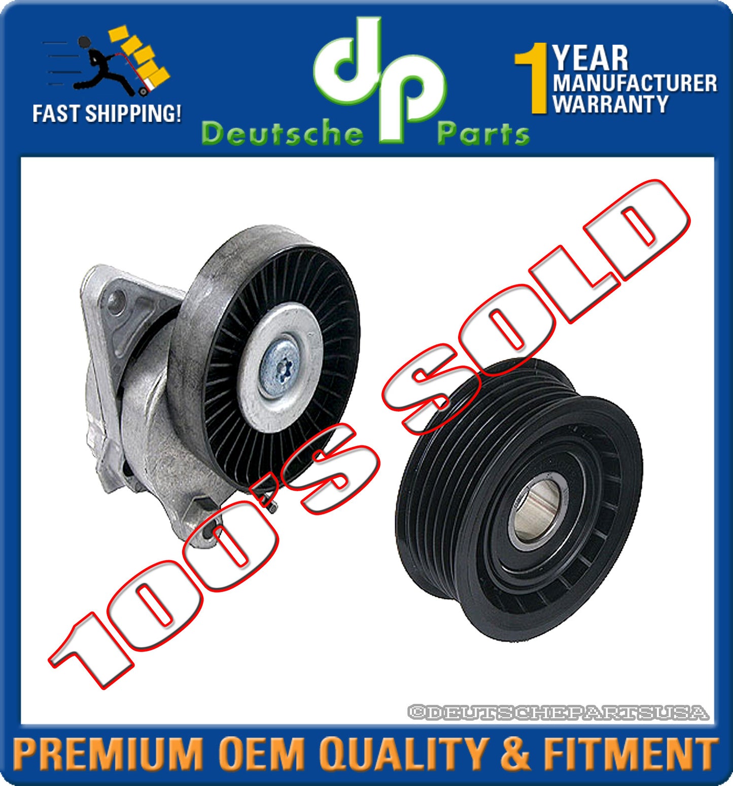 MERCEDES W220 W210 W202 W208 W163 Acc. Drive Belt Idler PULLEY + Tensioner Set 2