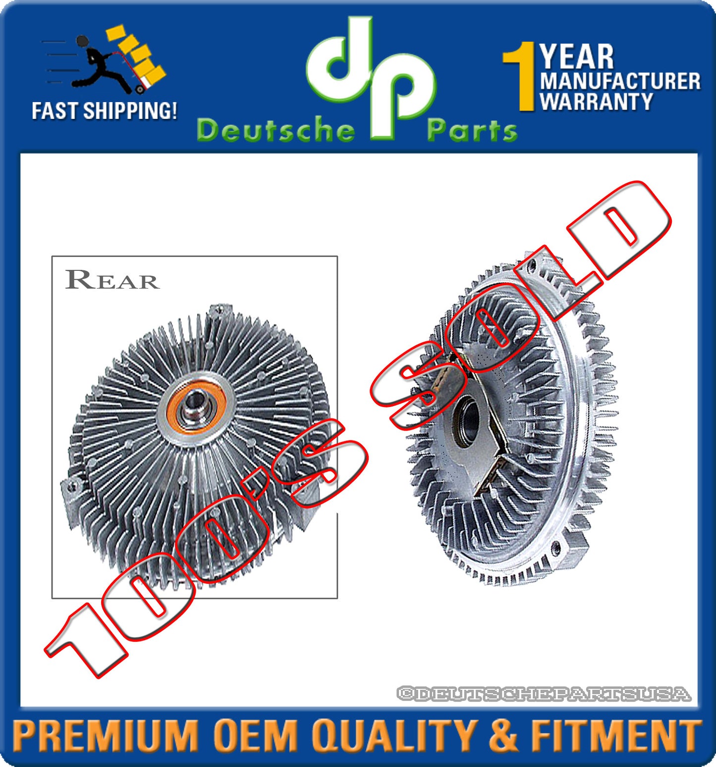 Mercedes W210 E300 D Radiator Viscous Fan Clutch 6062000122 606 200 01 22