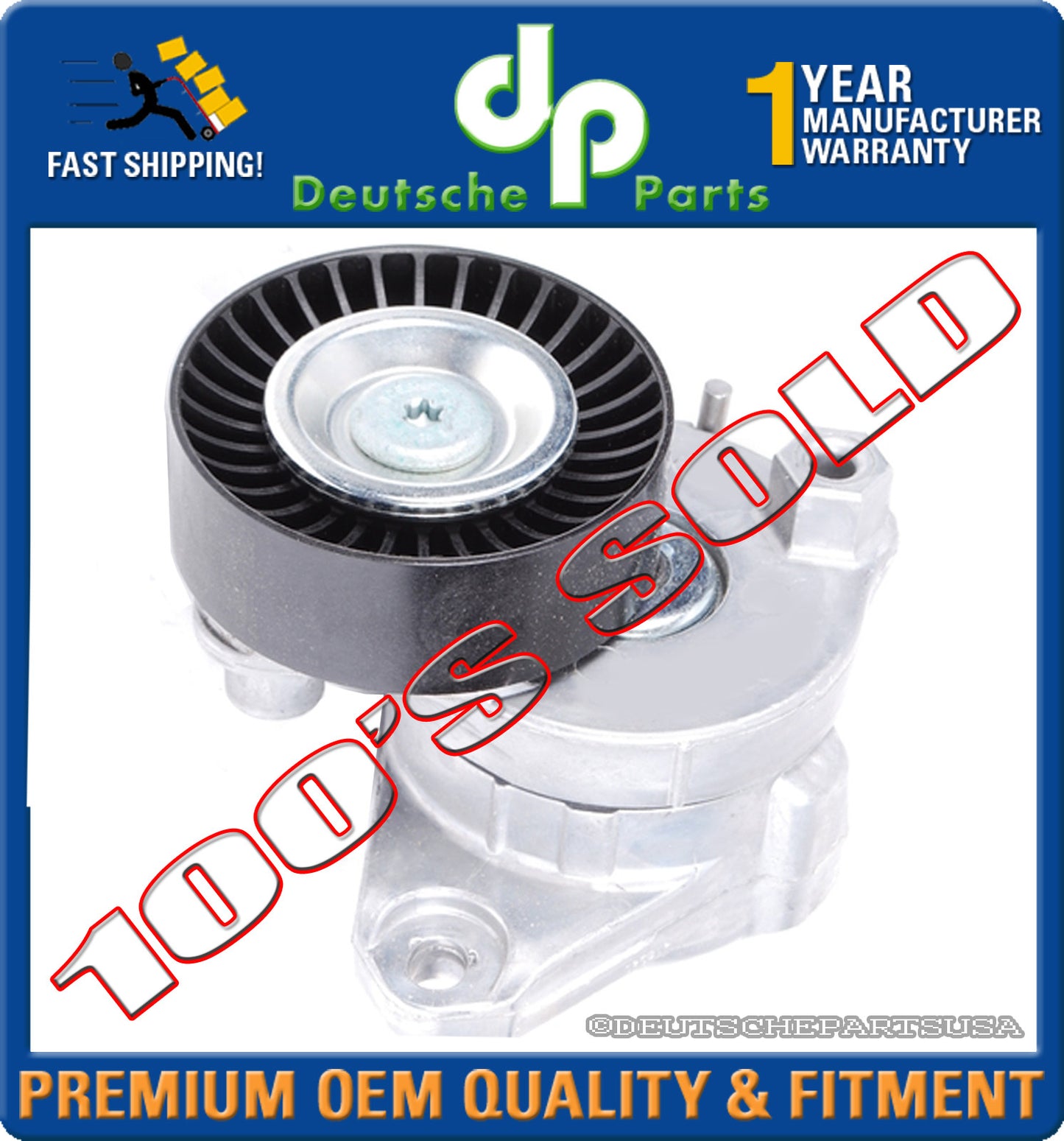 MERCEDES W203 W204 W209 W211 W221 W230 DRIVE BELT TENSIONER W/ PULLEY 2722000270