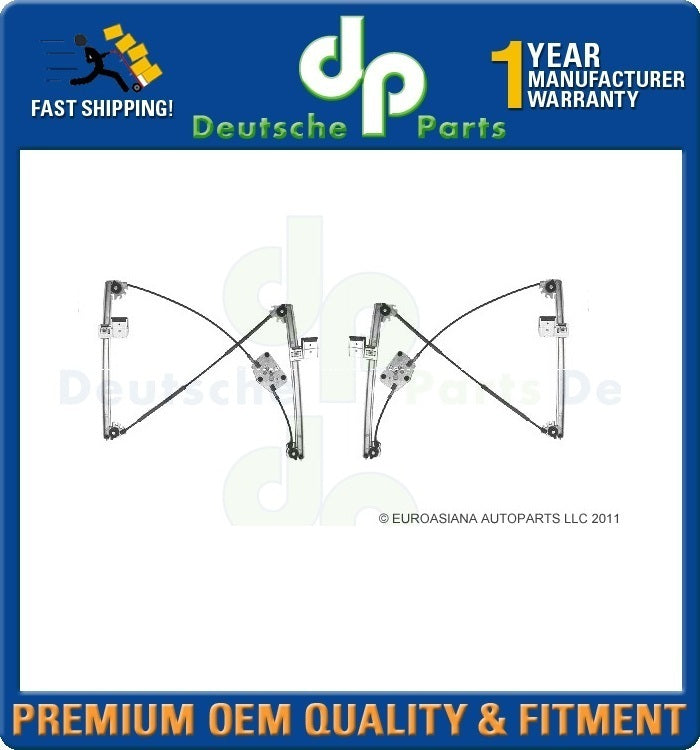 VW BEETLE FRONT WINDOW REGULATOR-WINDER 1998-2010 1C0837656A + 1C0837655A L+R