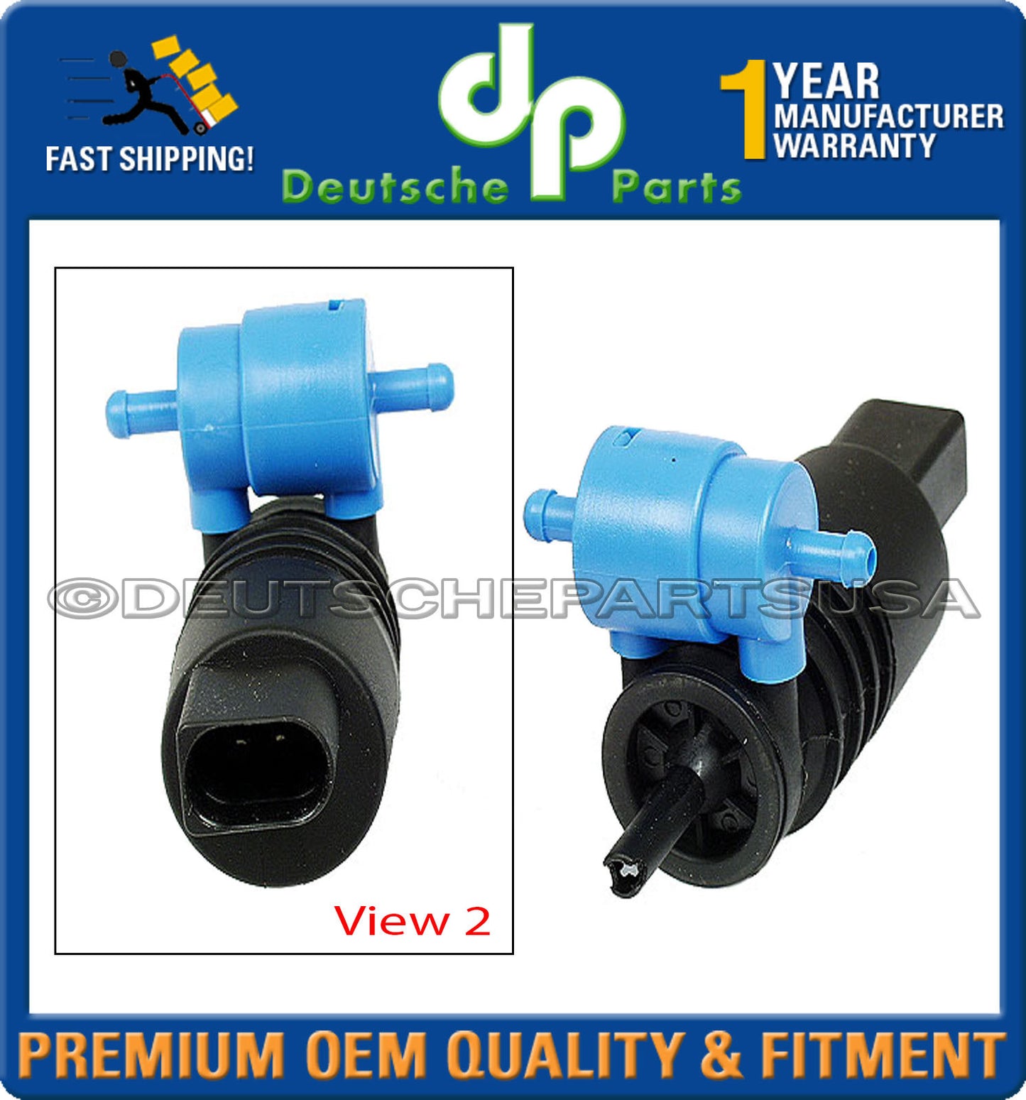 AUDI A4 A6 Q7 Q5 VOLKSWAGEN PASSAT JETTA HEADLIGHT WASHER PUMP 1J6955651