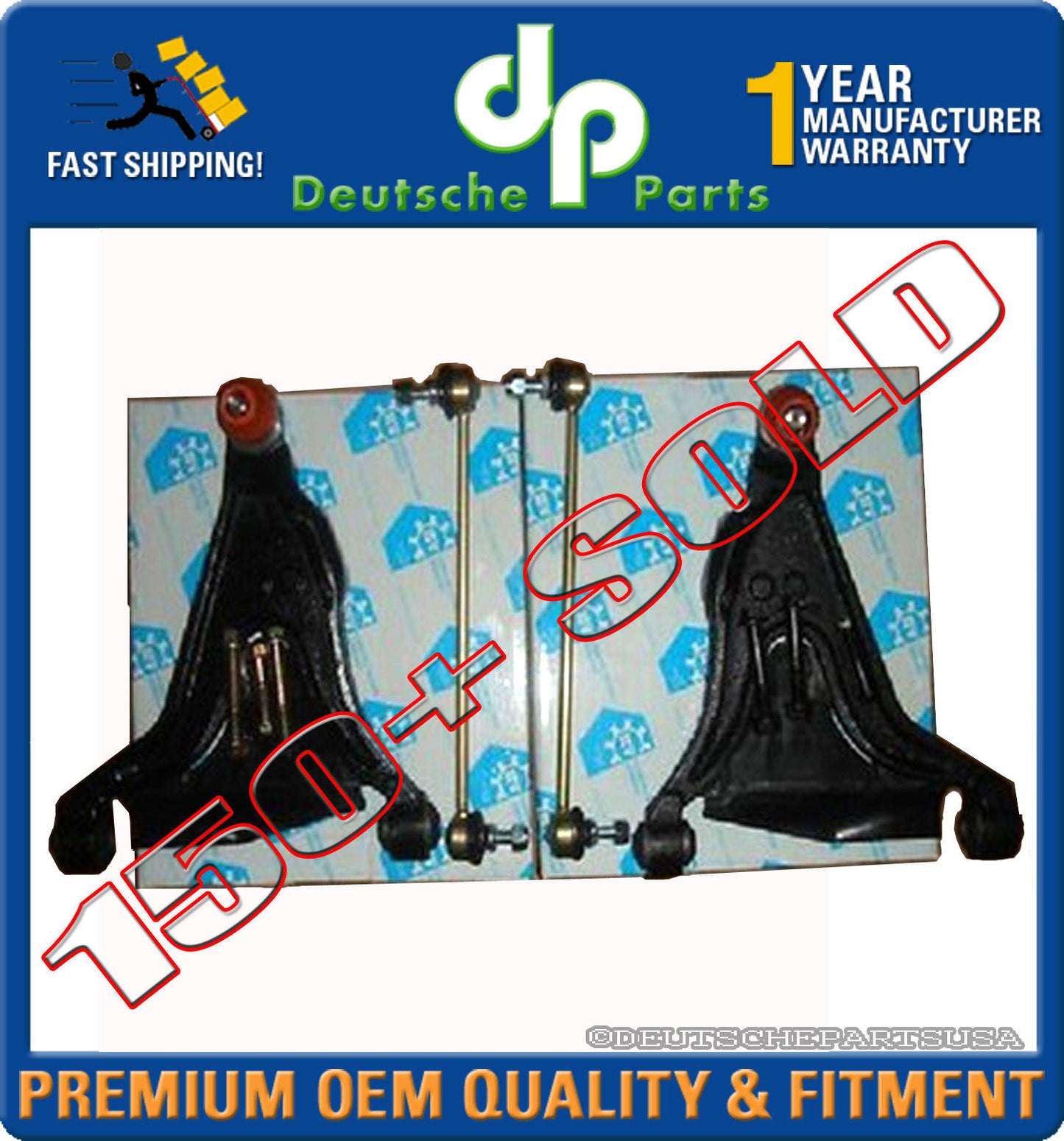 VOLVO 850 S70 V70 CONTROL ARM ARMS BALL JOINT JOINTS SWAY BAR LINKS SET 4 L + R