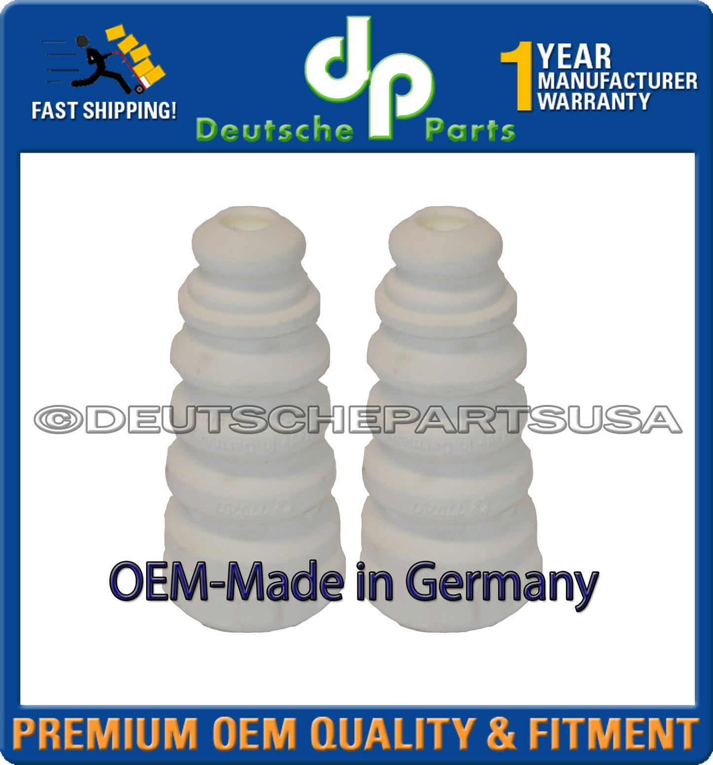 Rear Strut Bump Stop for VW Passat L + R Made in Germany 3C0511359 Set of 2