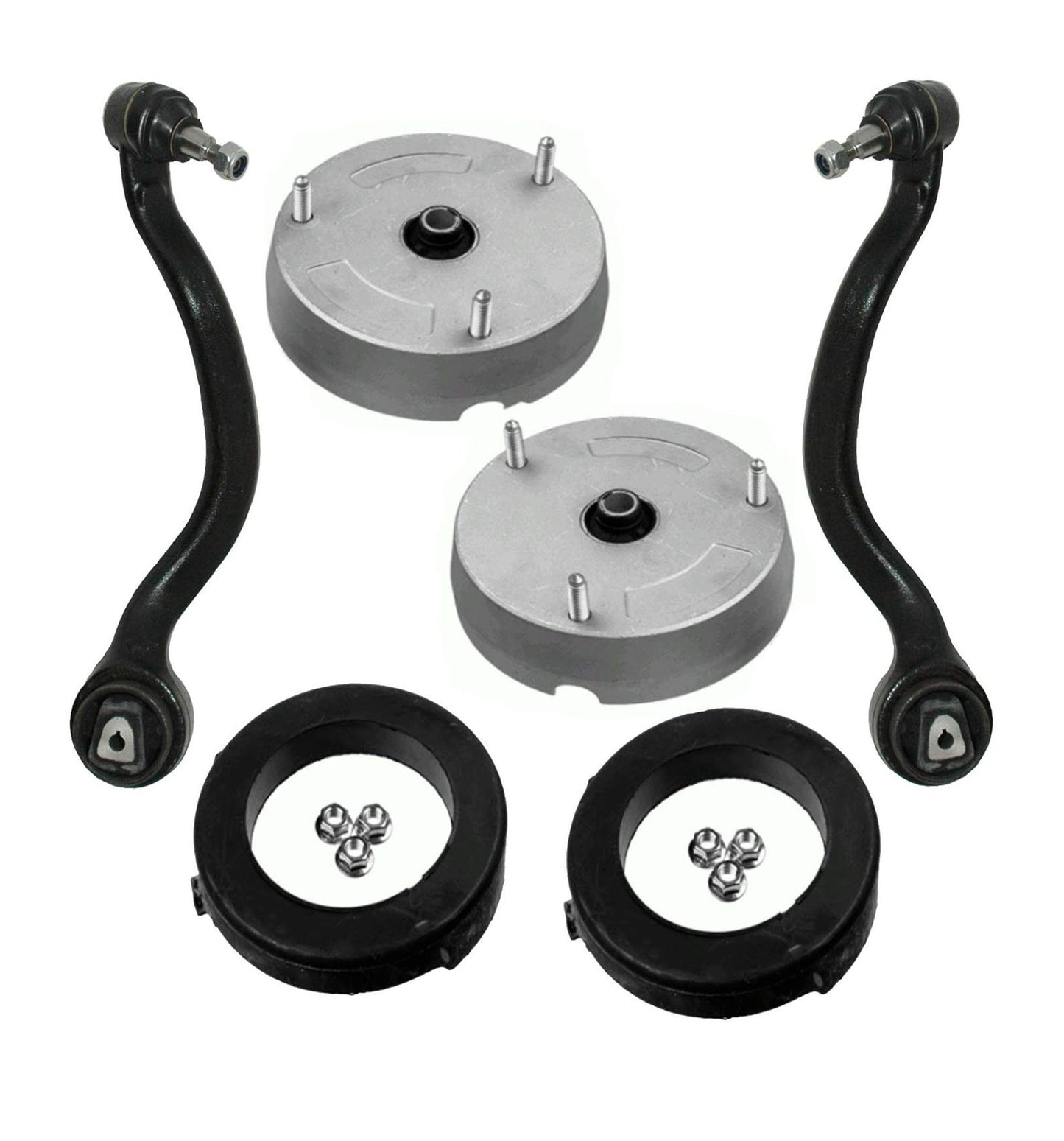 Set of 6 FRONT LOWER CONTROL ARMS TENSION STRUTS + STRUT MOUNTS