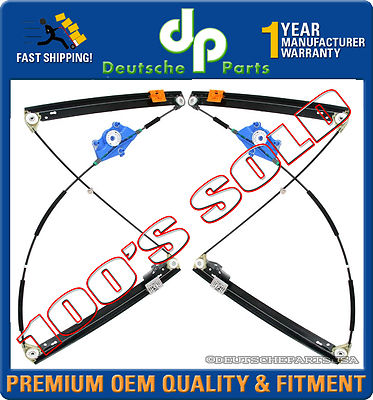 AUDI A4 S4 FRONT LEFT RIGHT WINDOW WINDER REGULATOR 8E0837461 8E0837462 SET