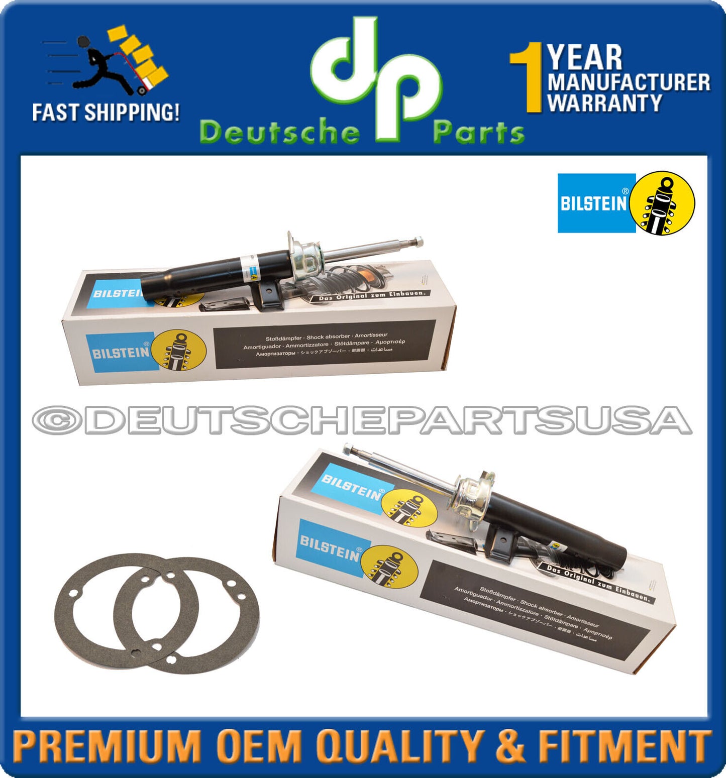 FRONT STRUT SHOCK ABSORBER TOP MOUNT BEARING Fr BMW E90 E91 E92 xi xDrive Set 20