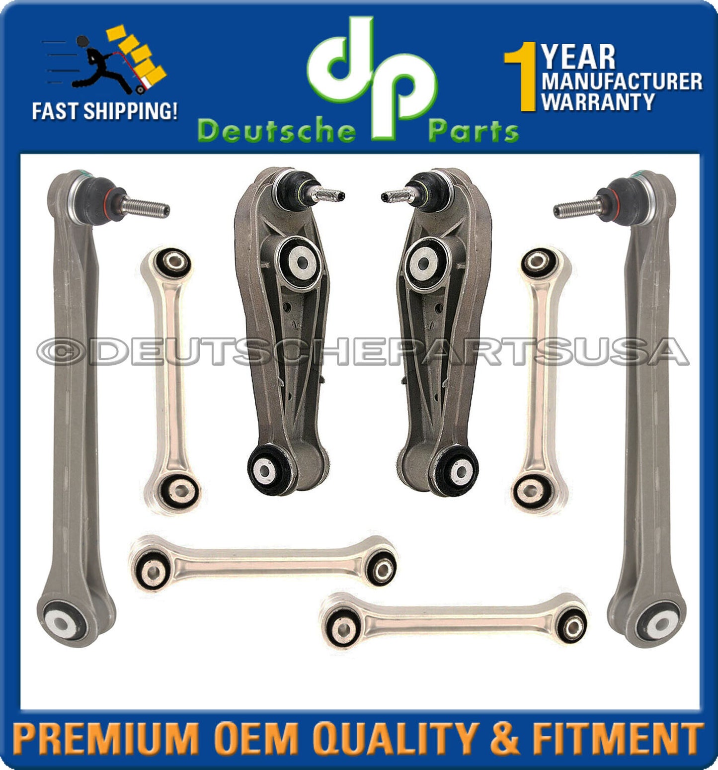 For Porsche 911 996 Rear Lower Upper Control Arms Arms Ball Joint Joints Set 8