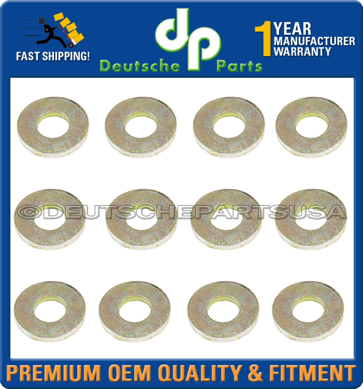 Porsche 911 930 Engine Cylinder Head Steel Nut & Washer 90110438200 Set 24