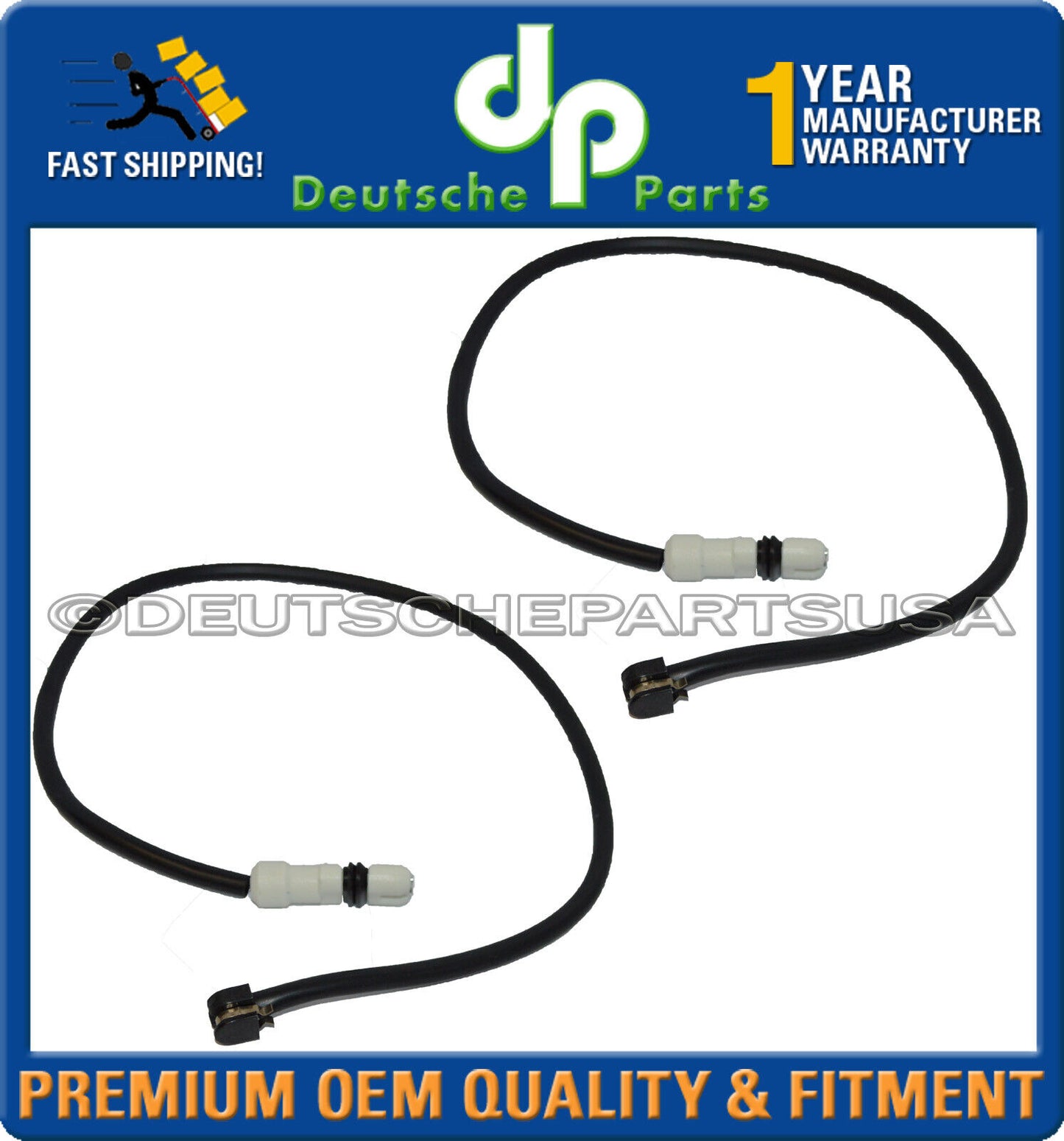 PORSCHE 928 Rear LH + RH Brake Disc Pad Wear Sensor 92861231302 SET of 2