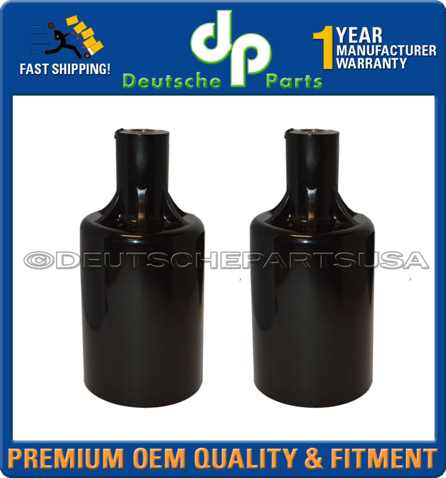 PORSCHE 928 FRONT UPPER SHOCK MOUNTS BUMP STOPS BOOTS L+R 92834305101 Set 6