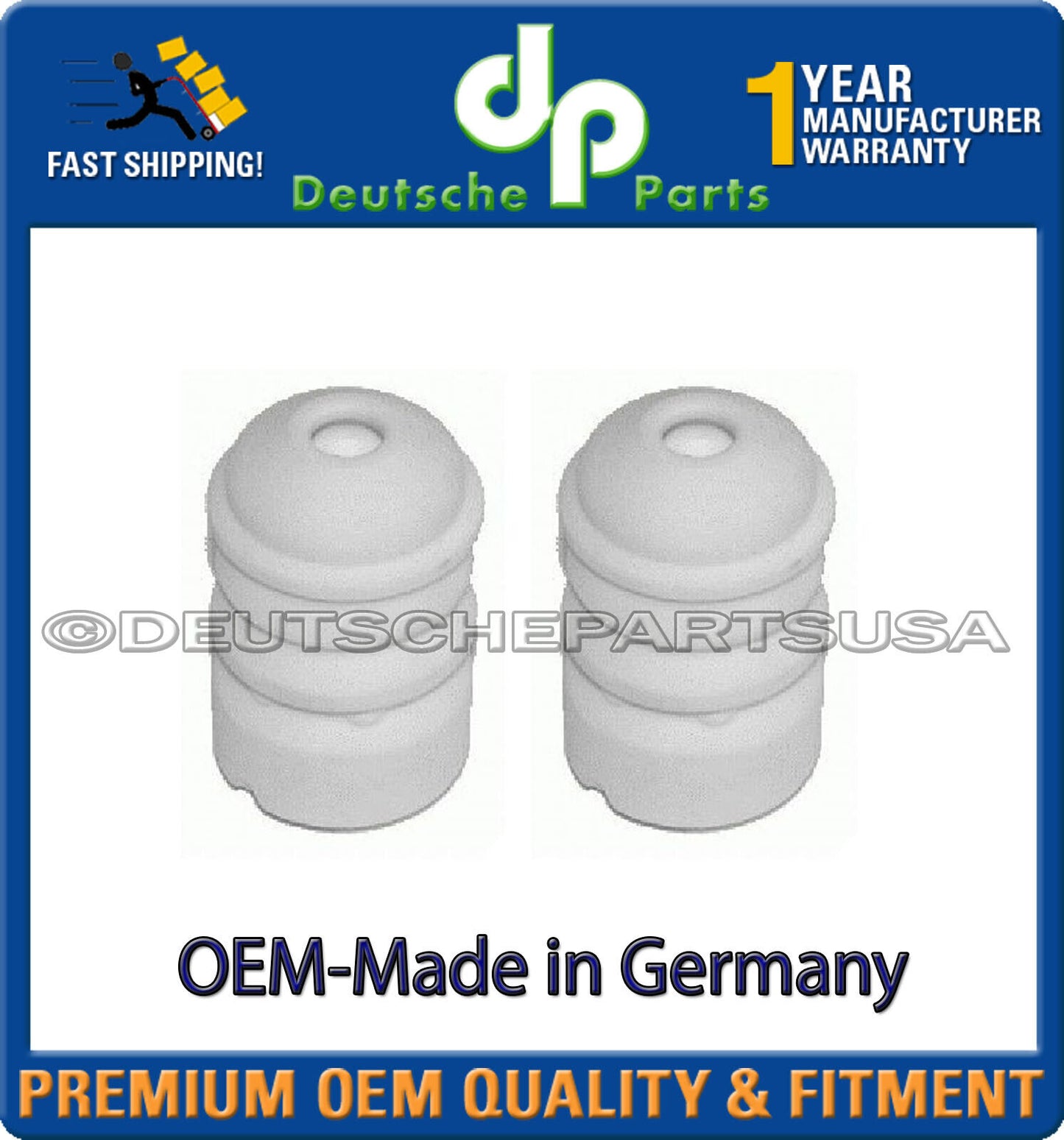BMW E46 Front Rear Suspension Strut Bump Stop Set of 4 OEM- MADE IN GERMANY