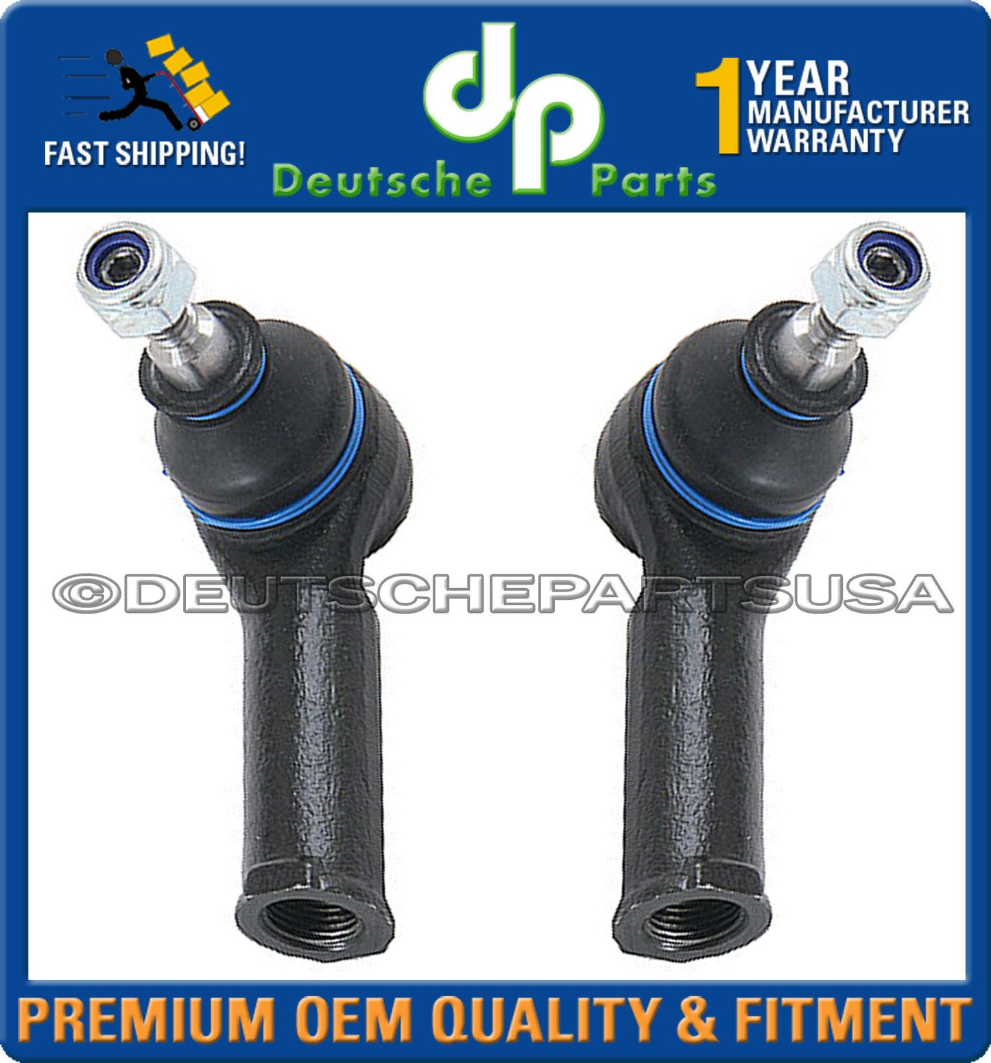 Jaguar X-Type Front Tie Rod Rods End LEFT + RIGHT SET 2 C2S 012013 C2 S47357