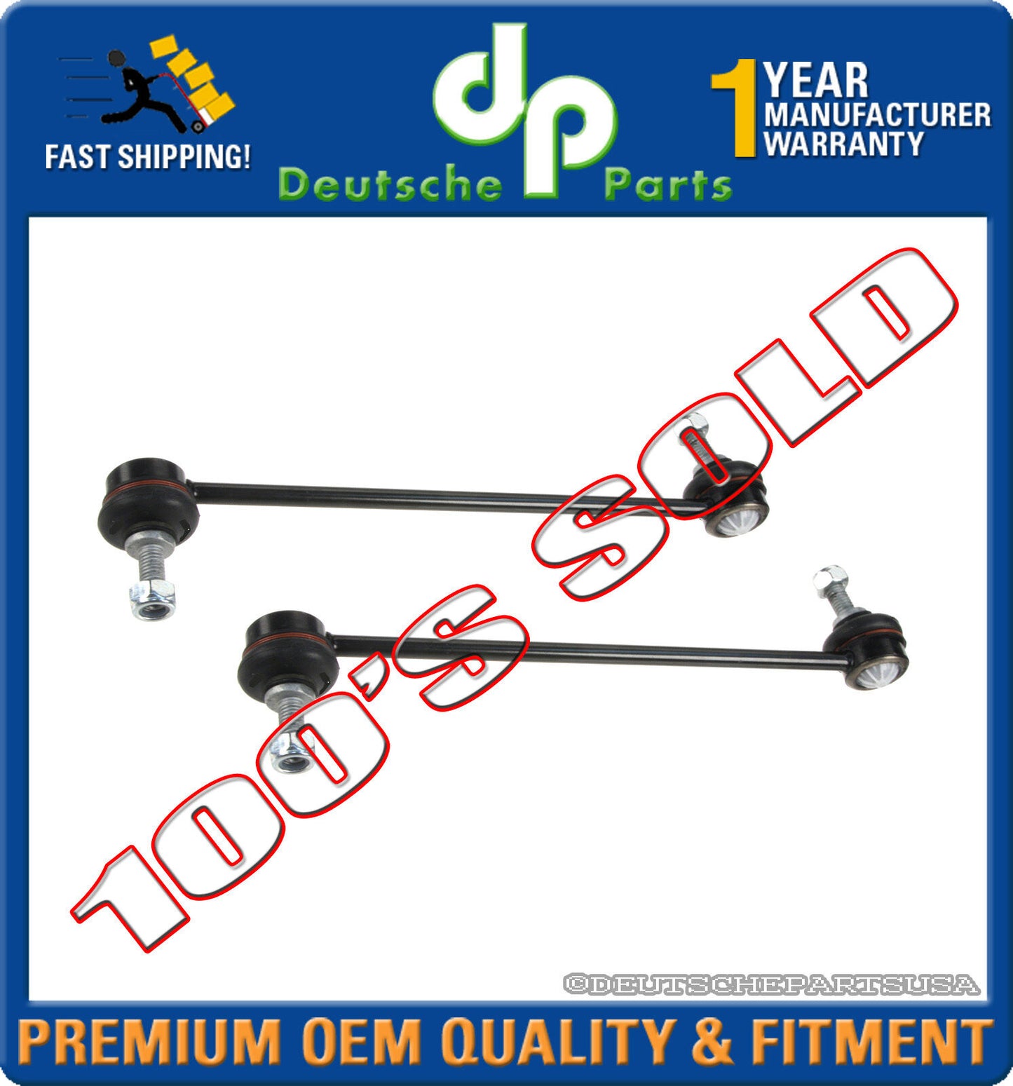 Sway Stabilizer Bar Link Links 31 35 6 780 847 SET 2 for BMW E46 323i 325i 328i
