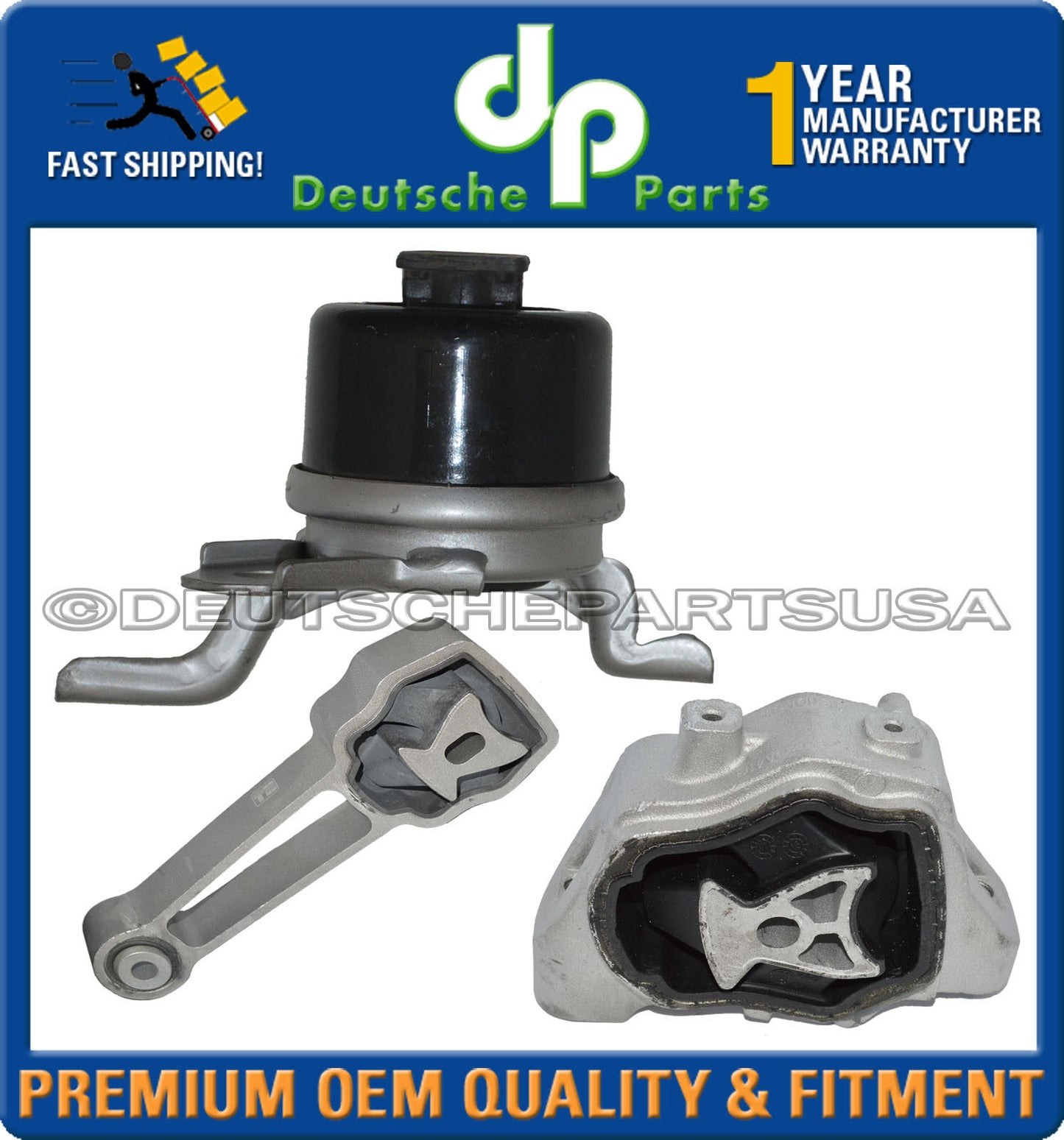RANGE ROVER EVOQUE HYDRAULIC OIL ENGINE MOTOR + TORQUE STRUT UPPER MOUNT SET 3