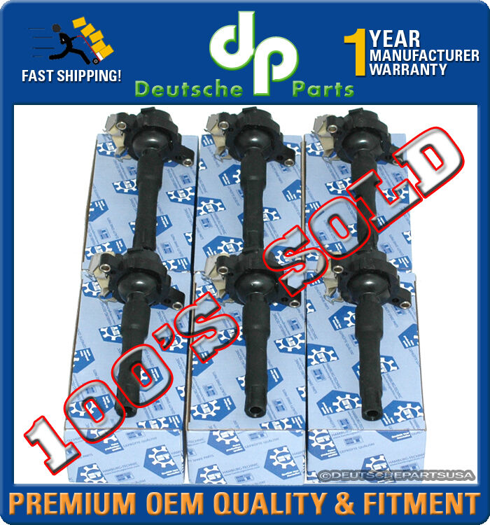 LAND ROVER FREELANDER DIRECT IGNITION COIL COILS 6 x NEC101000L SET 2002-2003
