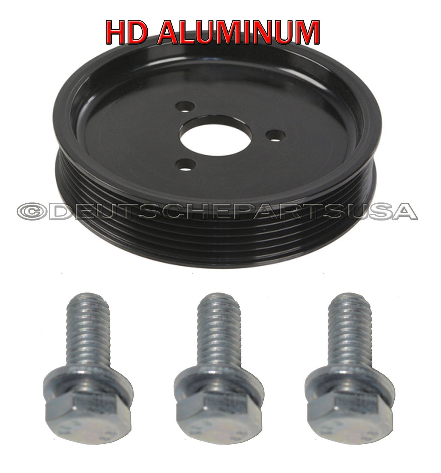 Power Steering Pump ALUMINUM Pulley & BOLTS for BMW E46 E39 X5 325i 330i 323i