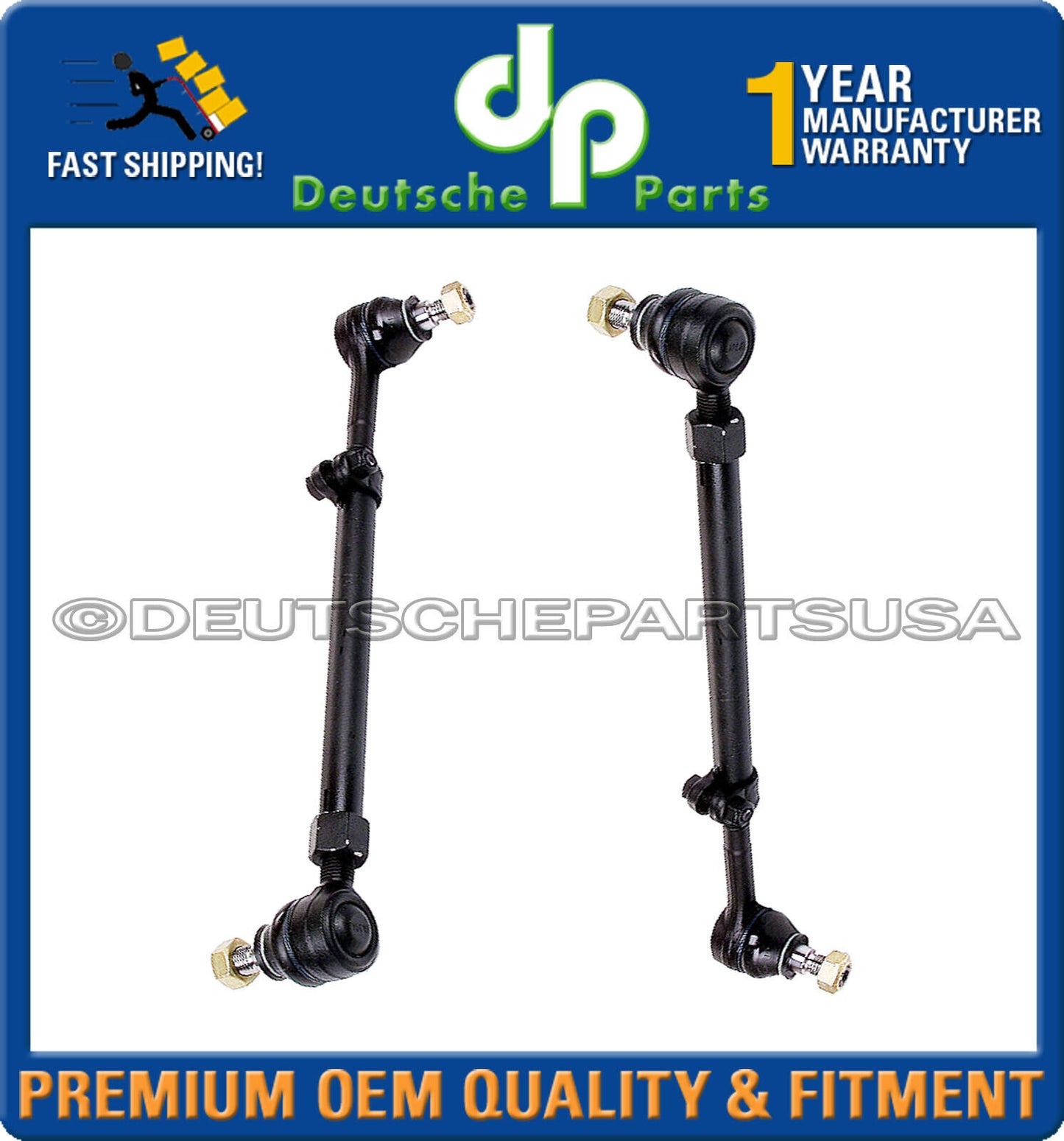 MERCEDES R129 SL TIE ROD Inner Outer Assembly 1293300203 + 1293300303 SET 2