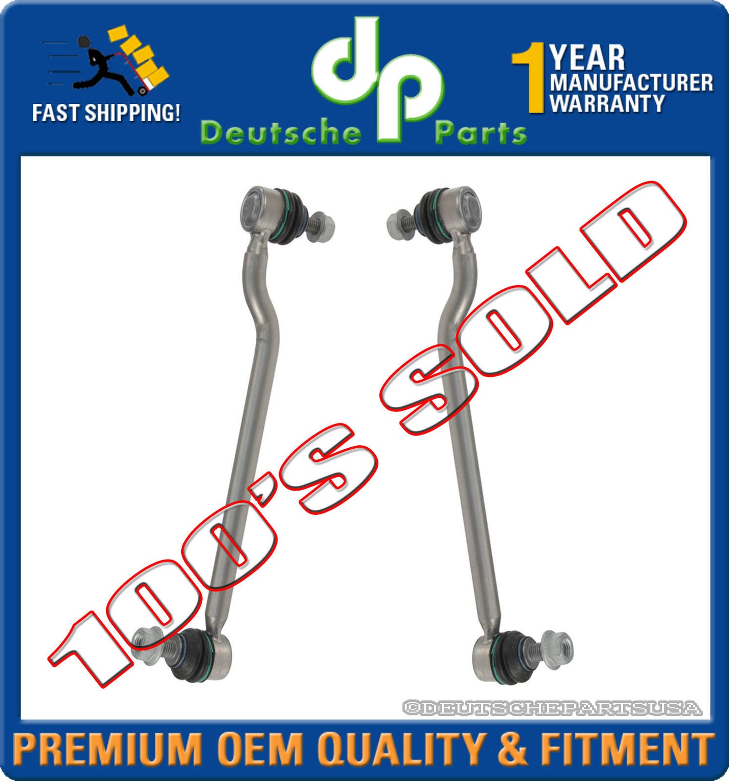 MERCEDES W203 4MATIC SWAY STABILIZER BAR LINK LINKS LH + RH 2033203089 SET 2