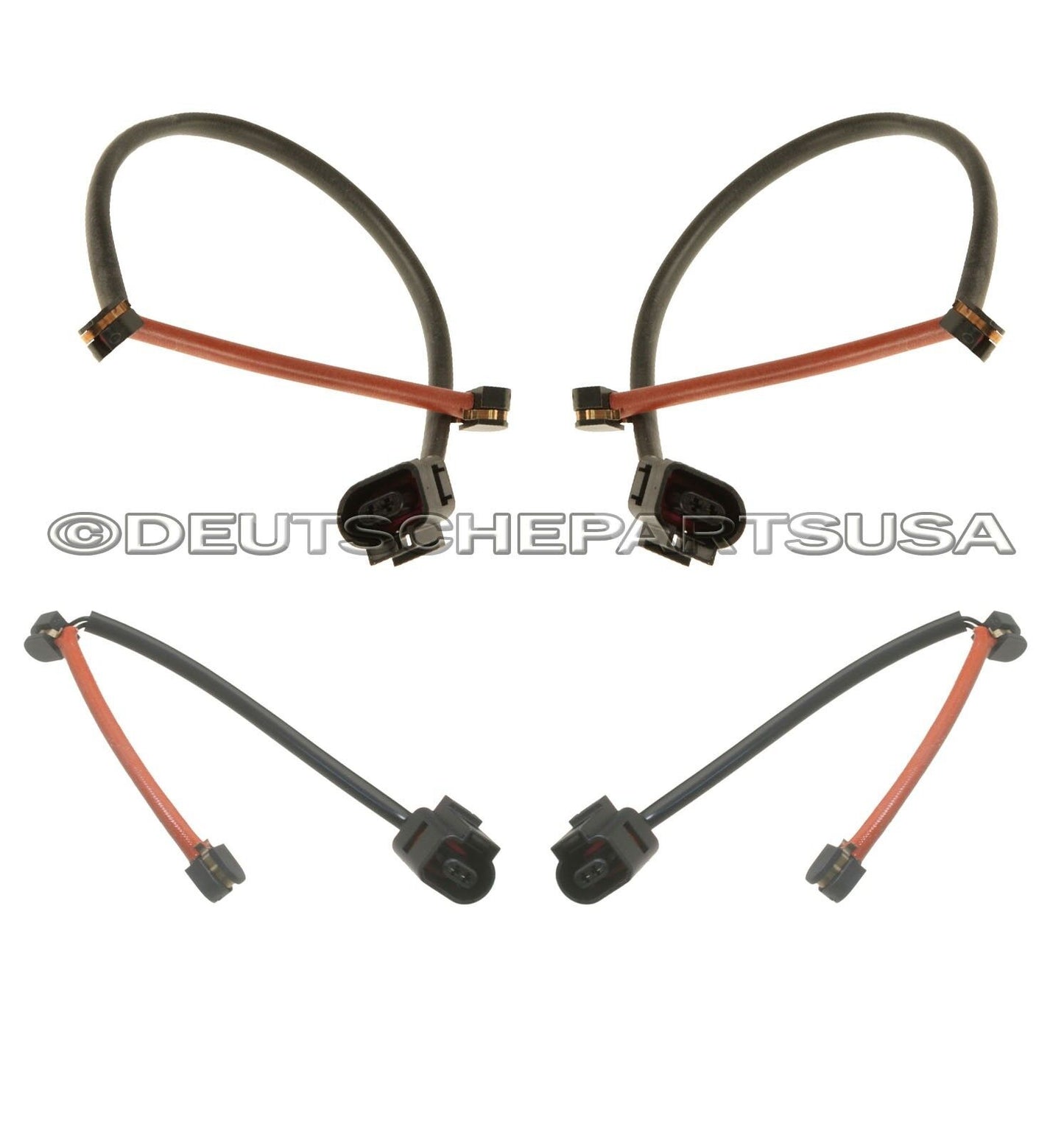 PORSCHE CAYENNE FRONT REAR BRAKE PAD WEAR SENSOR SENSORS INDICATOR SET 4