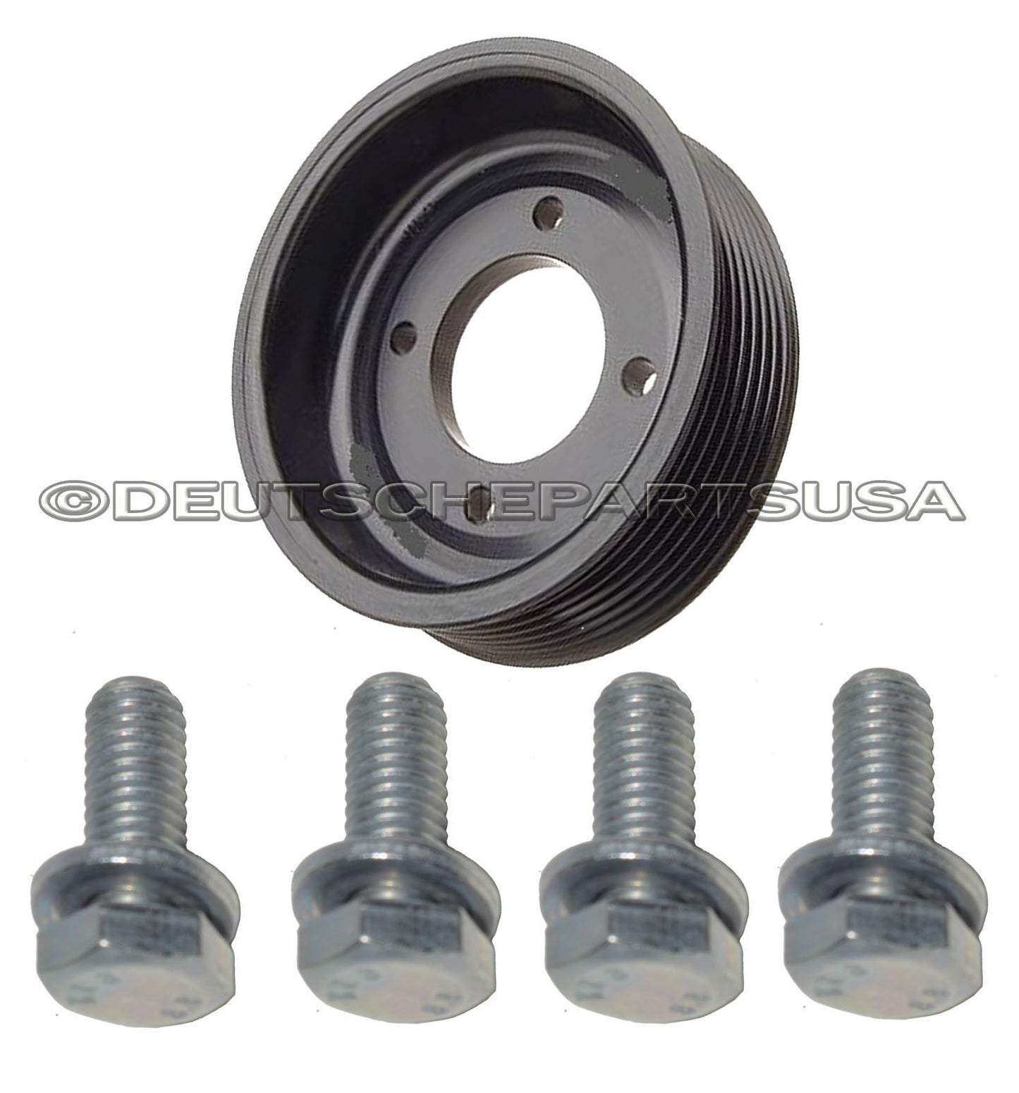 ALUMINUM WATER PUMP PULLEY 11511736910 for BMW E34 E32 +INSTALLATION BOLTS SET 5