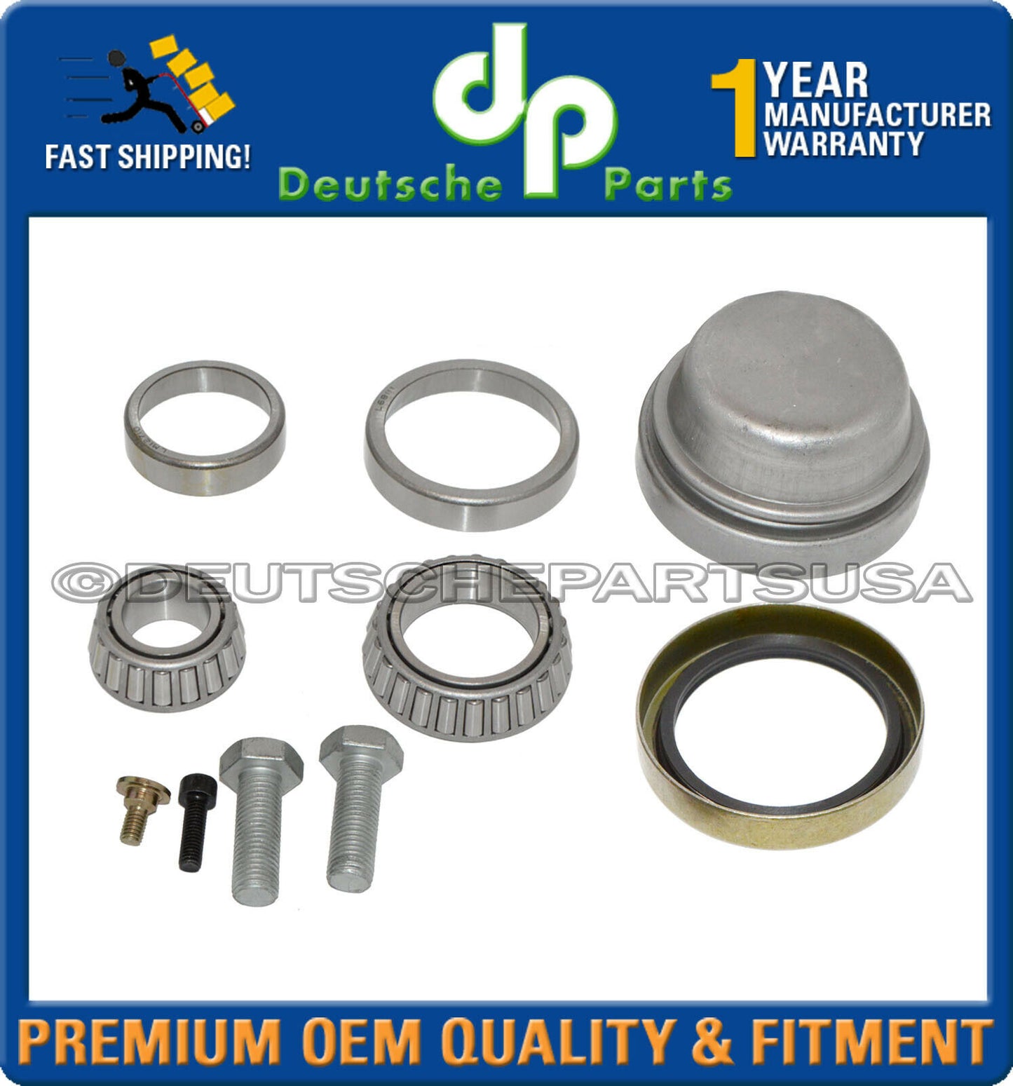 For Mercedes C220 E300 SLK320 Front Wheel Bearing Kit LH+RH 2103300051 Set of 2