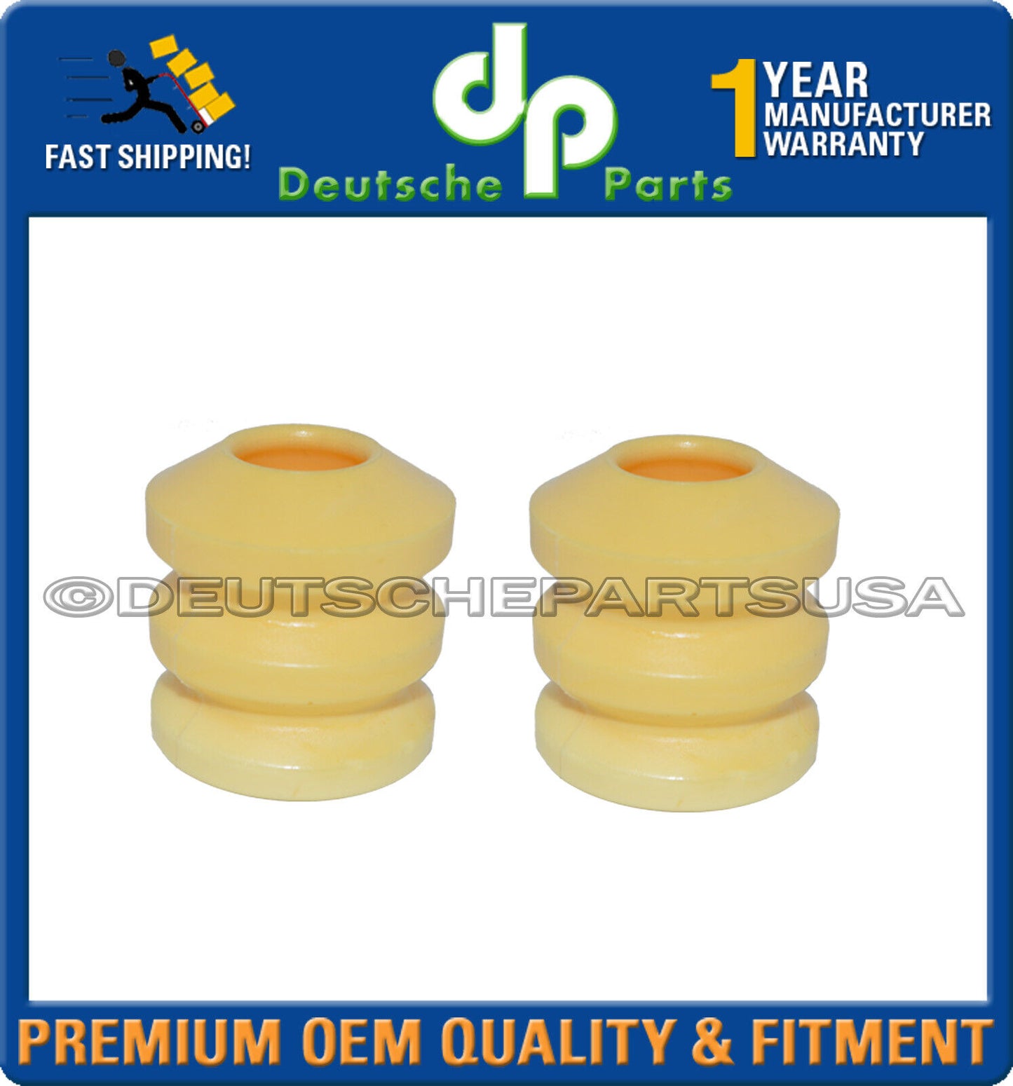 PORSCHE 928 FRONT UPPER SHOCK MOUNTS BUMP STOPS BOOTS L+R 92834305101 Set 6