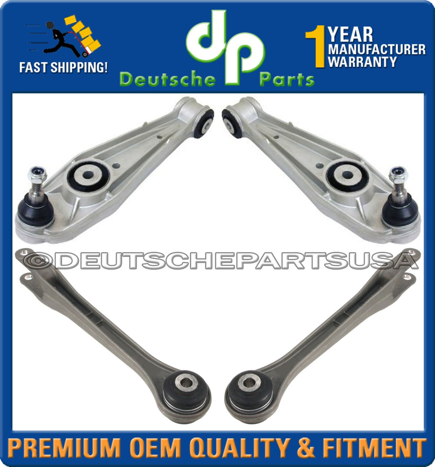 PORSCHE 911 996 986 BOXSTER Front Rear Control ARM Arms Ball Joint Joints SET 4