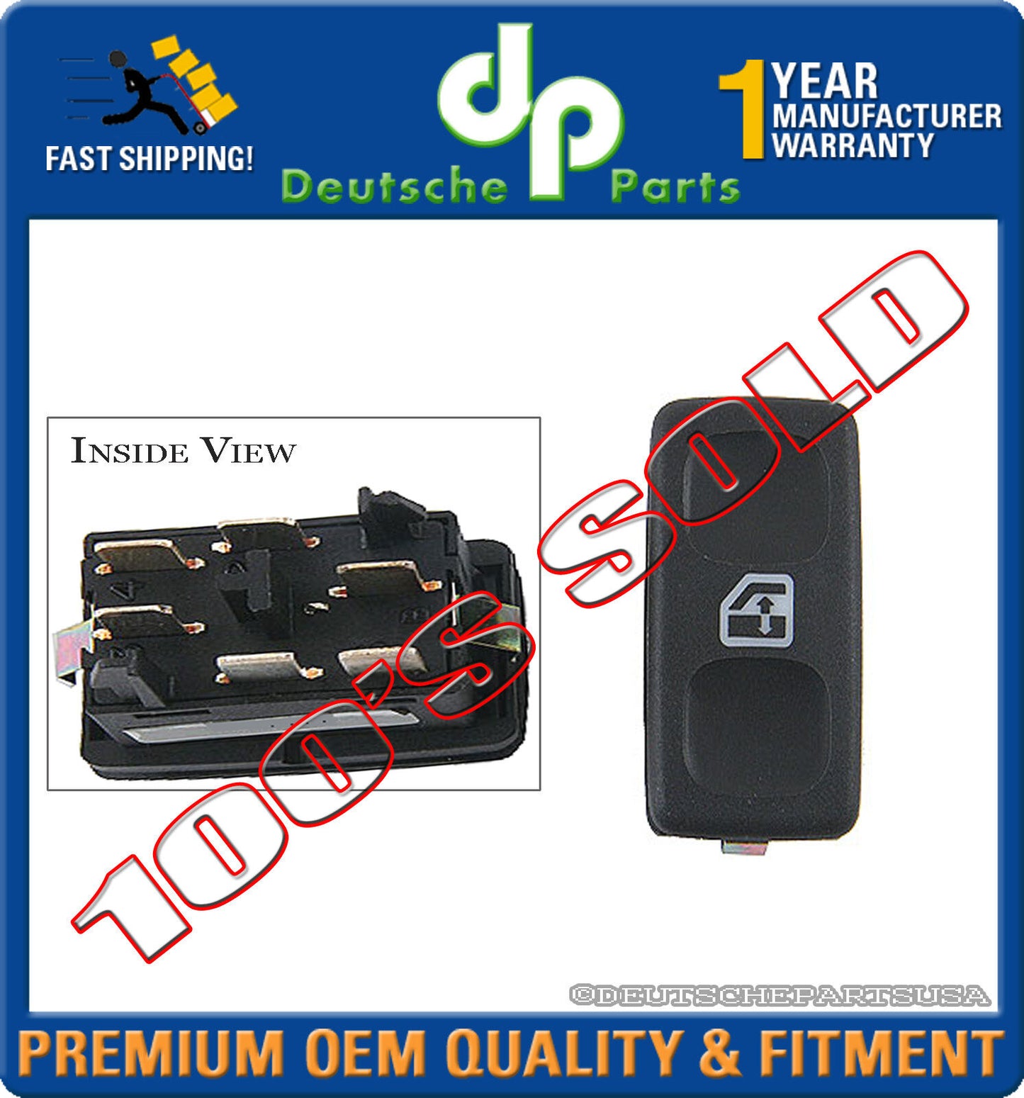 CONSOLE POWER WINDOW SWITCH fr LAND ROVER RANGE ROVER DISCOVERY AMR2496 AMR 2496