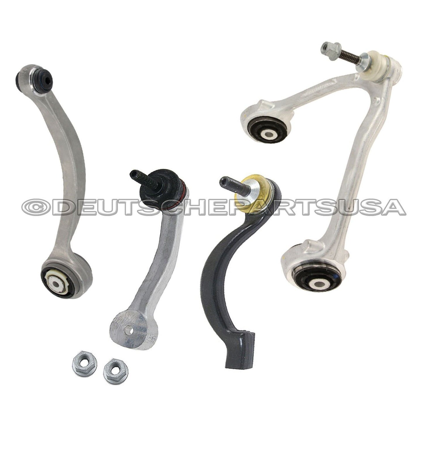 JAGUAR UPPER + LOWER CONTROL ARM BALL JOINT BUSHING Tie Rod Sway Bar Kit 4 RIGHT