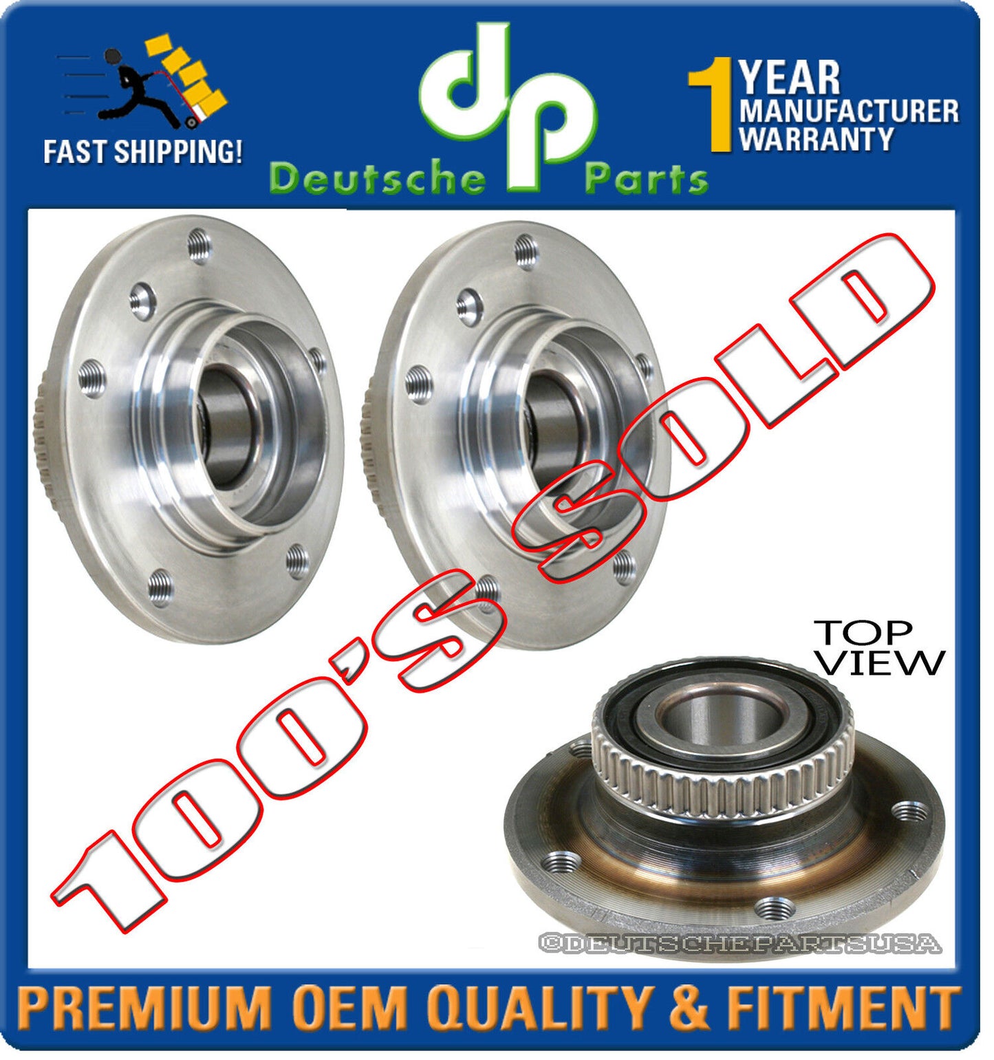 Front Wheel Bearing Bearings Hub Hubs L + R 31226757024 SET 2 for BMW E36 E46 Z4