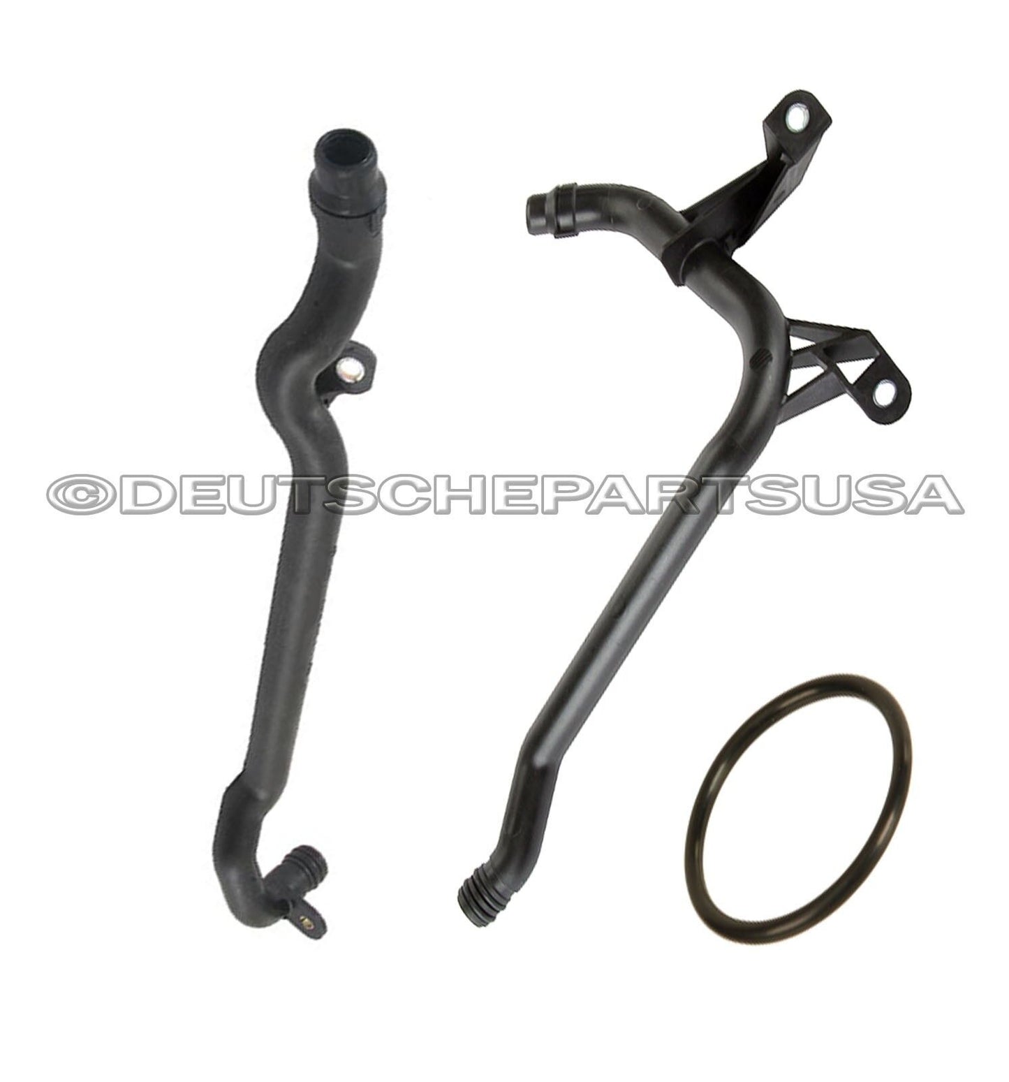 WATER + ENGINE HEATER INLET COOLANT PIPE 11531705210 + 11537502525 For BMW Set 2