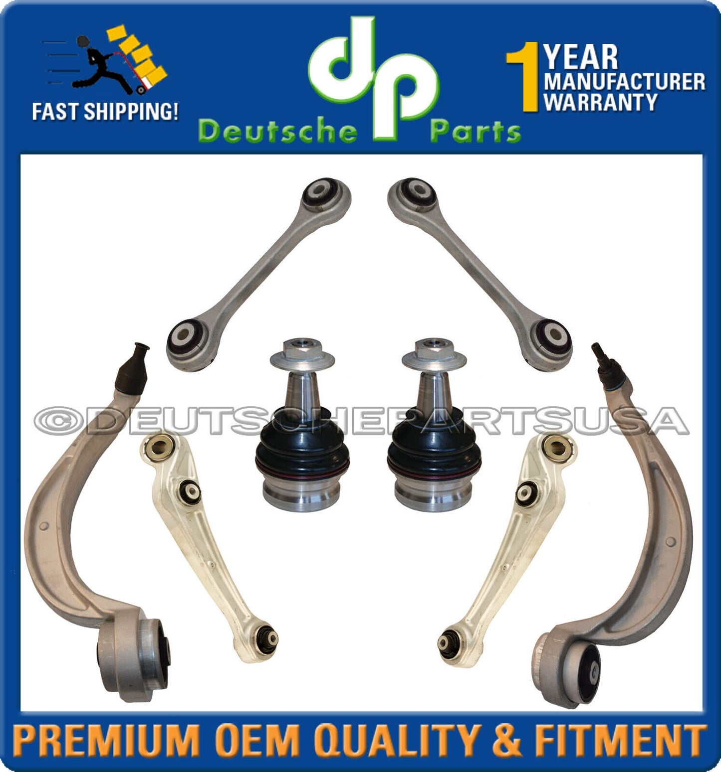 Porsche Macan Front Lower Control Arms Ball Joint Sway Bar Link Suspension Kit 8