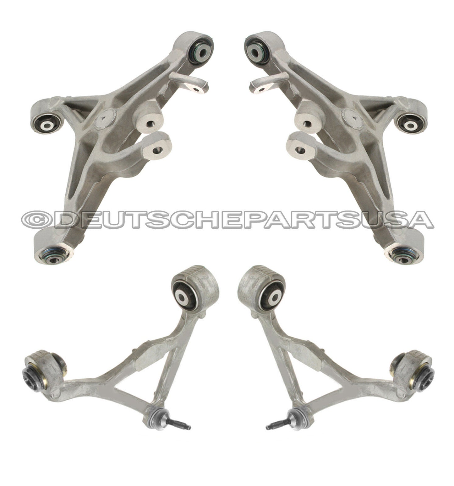 LINCOLN LS V6 V8 REAR UPPER + LOWER CONTROL ARM ARMS BALL JOINT JOINTS SET 4