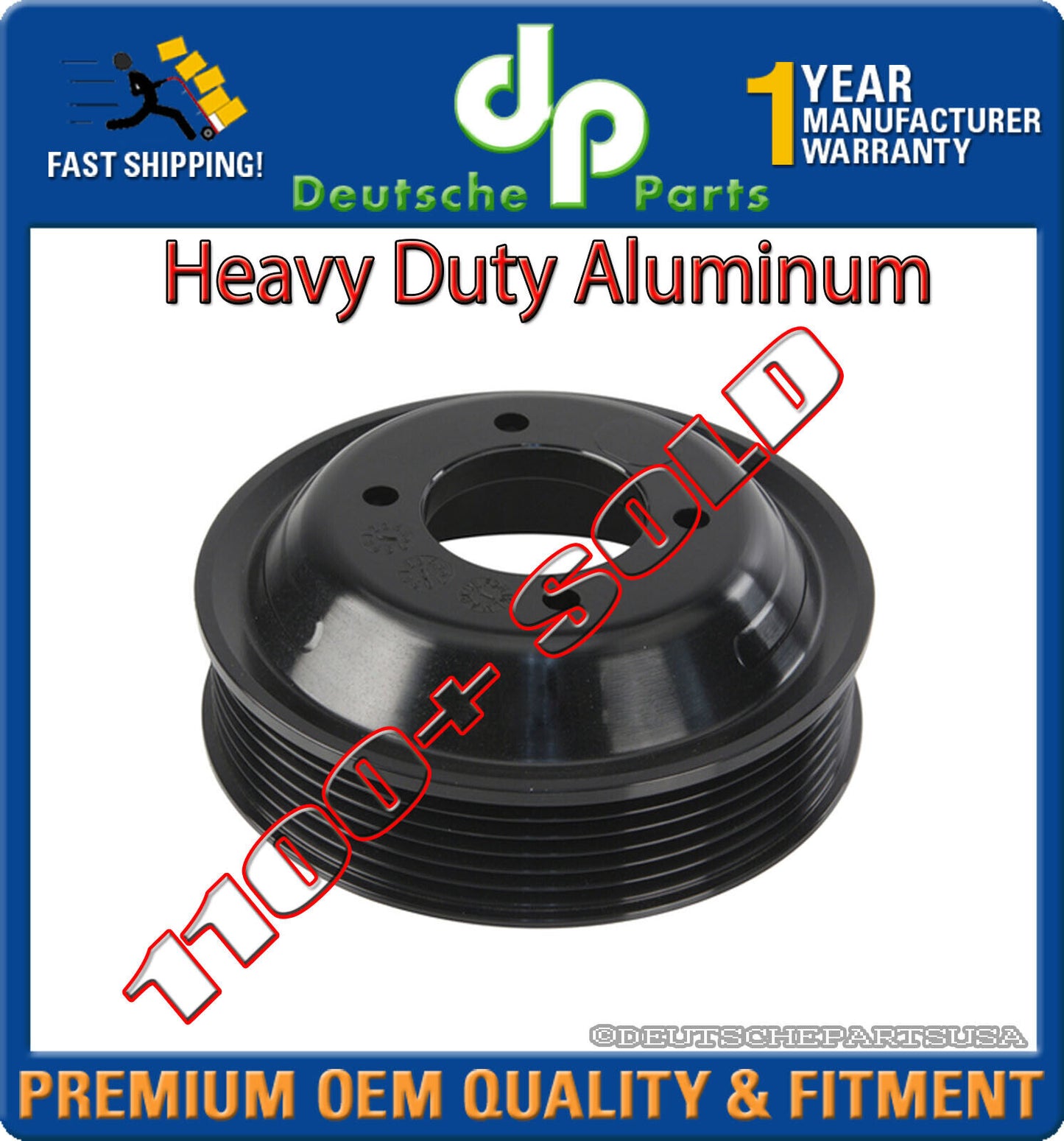 ALUMINUM WATER PUMP PULLEY for BMW E39 E46 E53 E60 E83 X5 X3 Z3 11511436590