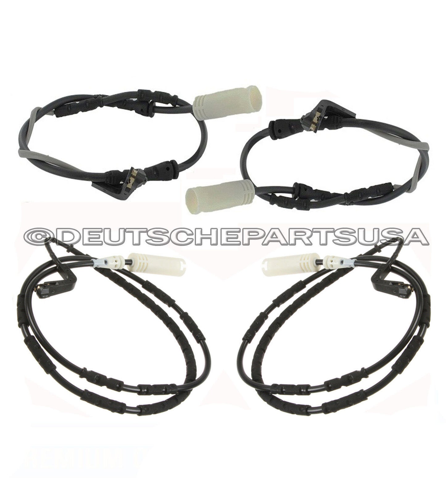FRONT & REAR BRAKE PAD WEAR SENSOR INDICATOR SET for BMW E82 E87 E88 E91 E92 E93