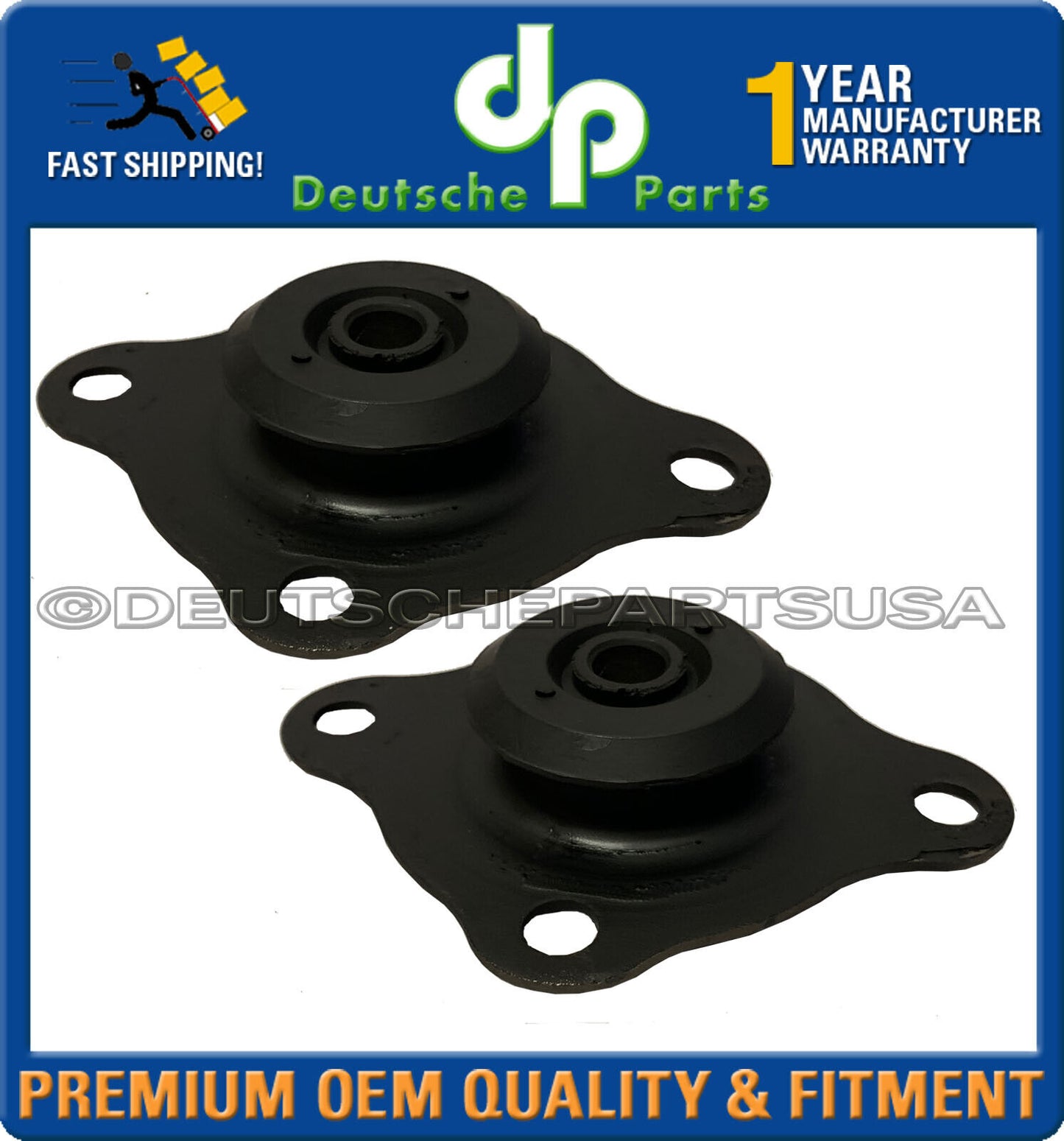 PORSCHE 928 FRONT UPPER SHOCK MOUNTS BUMP STOPS BOOTS L+R 92834305101 Set 6