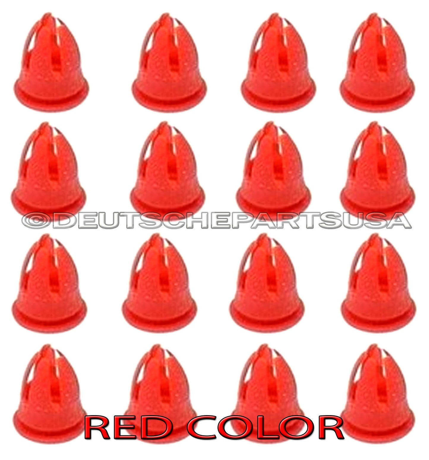 50 x Red Fender & Door Molding trim Clips for Various Mercedes Benz # 0019882081
