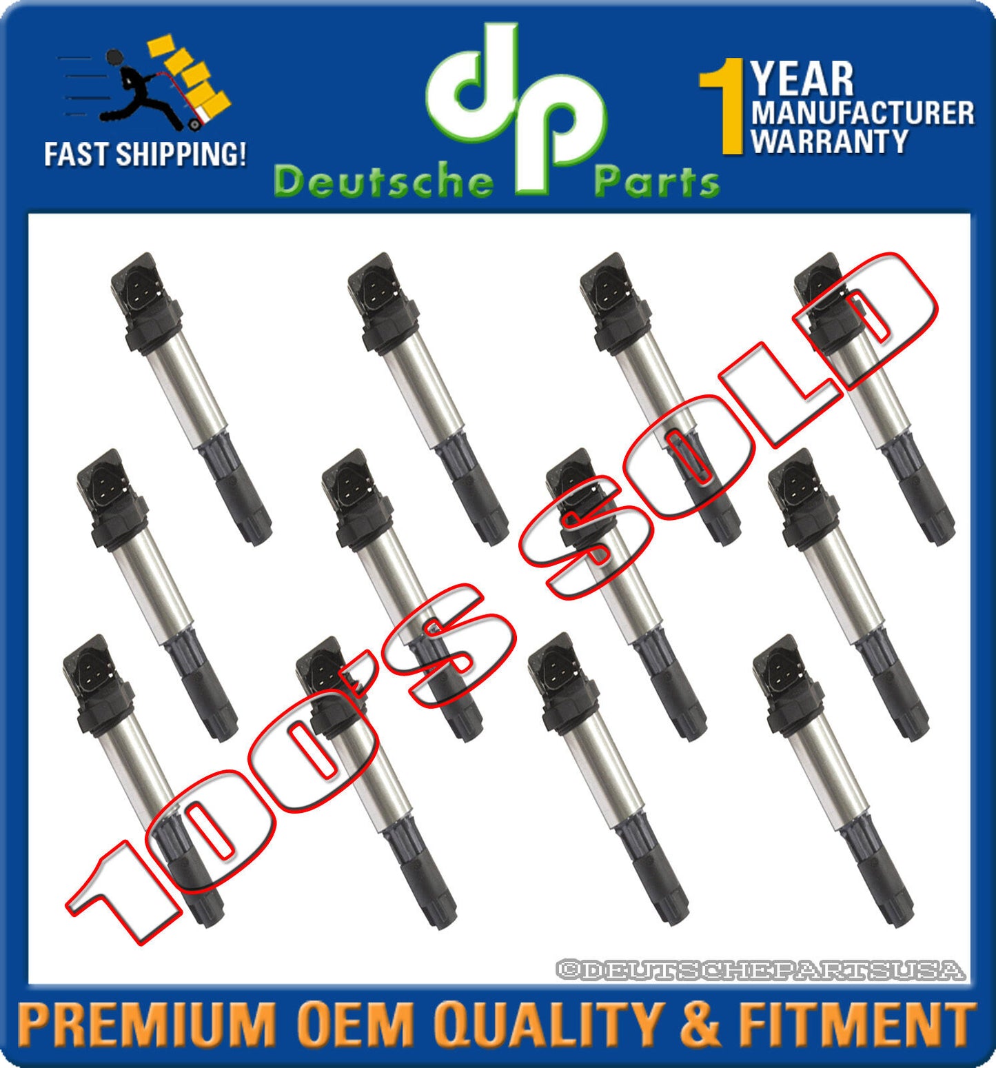 IGNITION COIL COILS SET for BMW E65 760i E66 760Li 760 i Li X5 12 x 12131712219