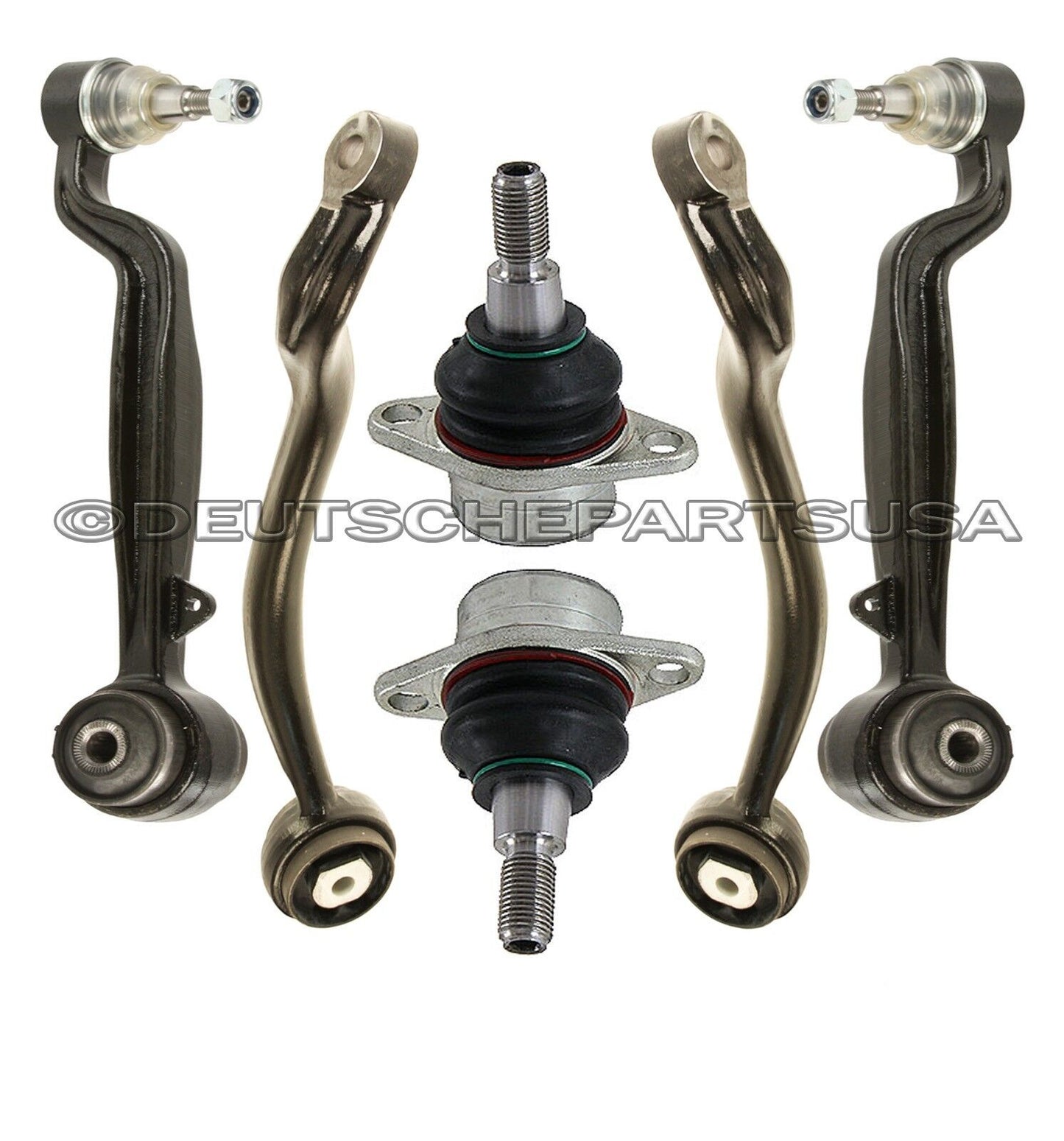 LAND RANGE ROVER FRONT LOWER + UPPER CONTROL ARMS BALL JOINTS LEFT + RIGHT SET 6