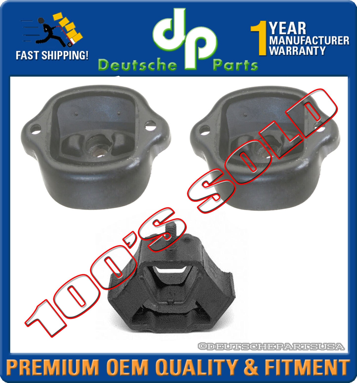 MERCEDES BENZ W123 300 240 D CD TD MOTOR ENGINE MOUNT TRANSMISSION MOUNTS SET 3