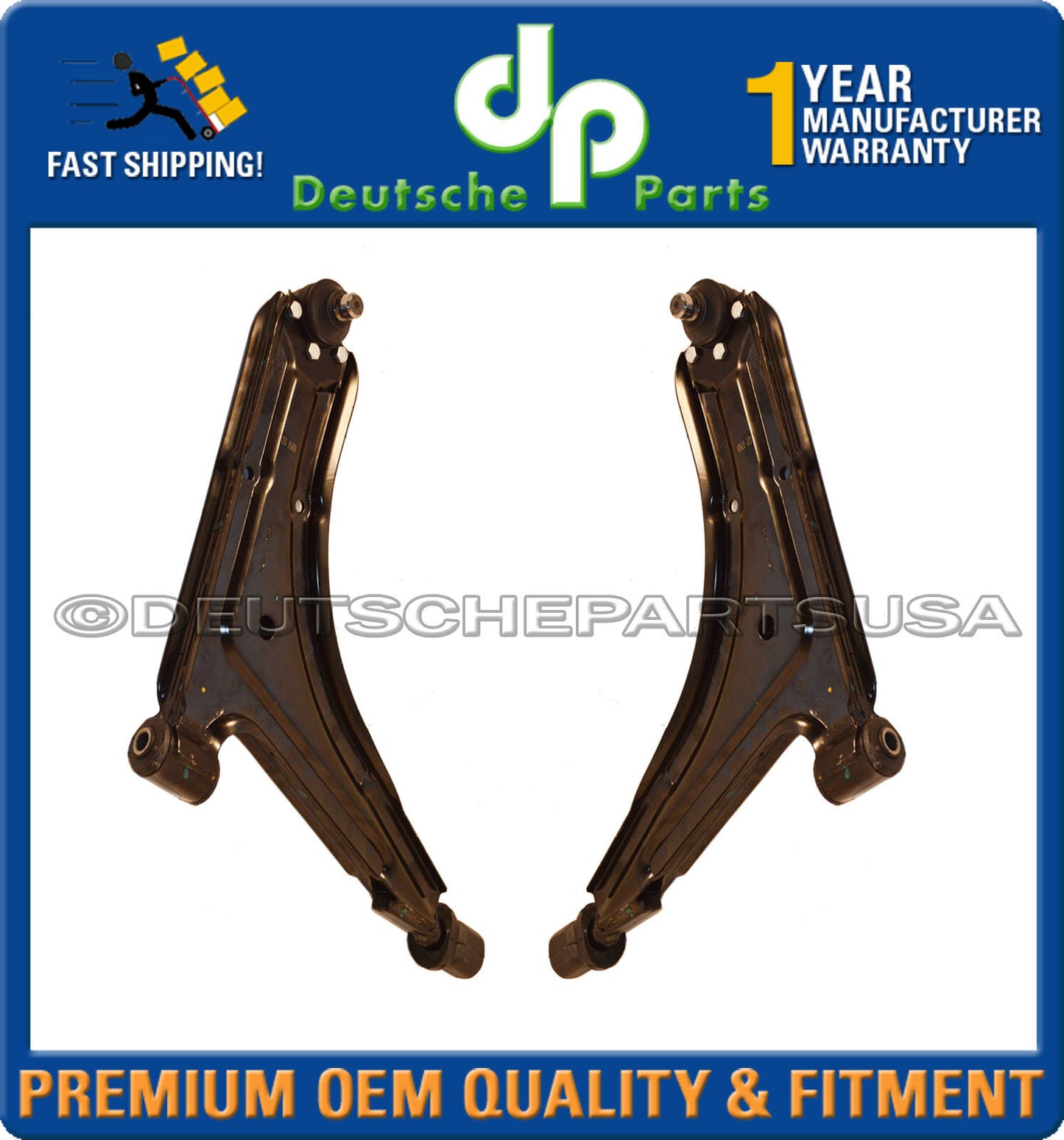 Control Arm Kit For Porsche 924 Volkswagen Jetta Rabbit LH + RH 171407153D Set 2